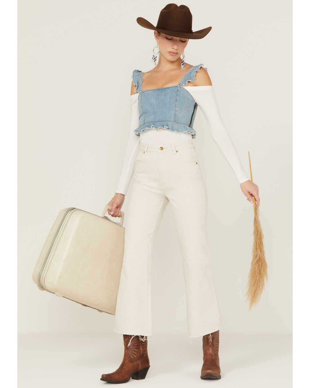 Women's Rolla's Eastcoast Crop Salt Flare Jeans