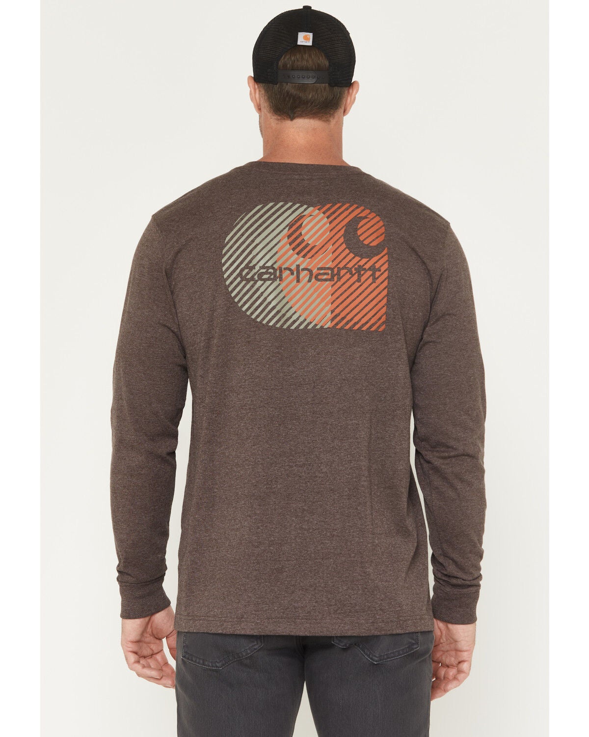 Men's Carhartt Relaxed Fit Heavyweight Long Sleeve Pocket Graphic Work