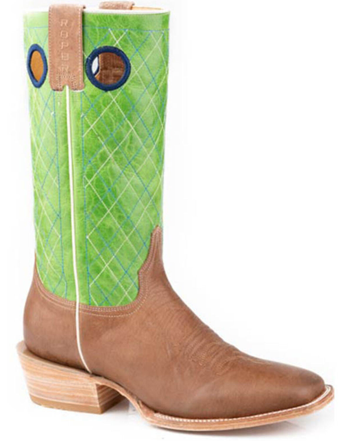 Men's Roper Old School Tall Western Boots - Broad Square Toe