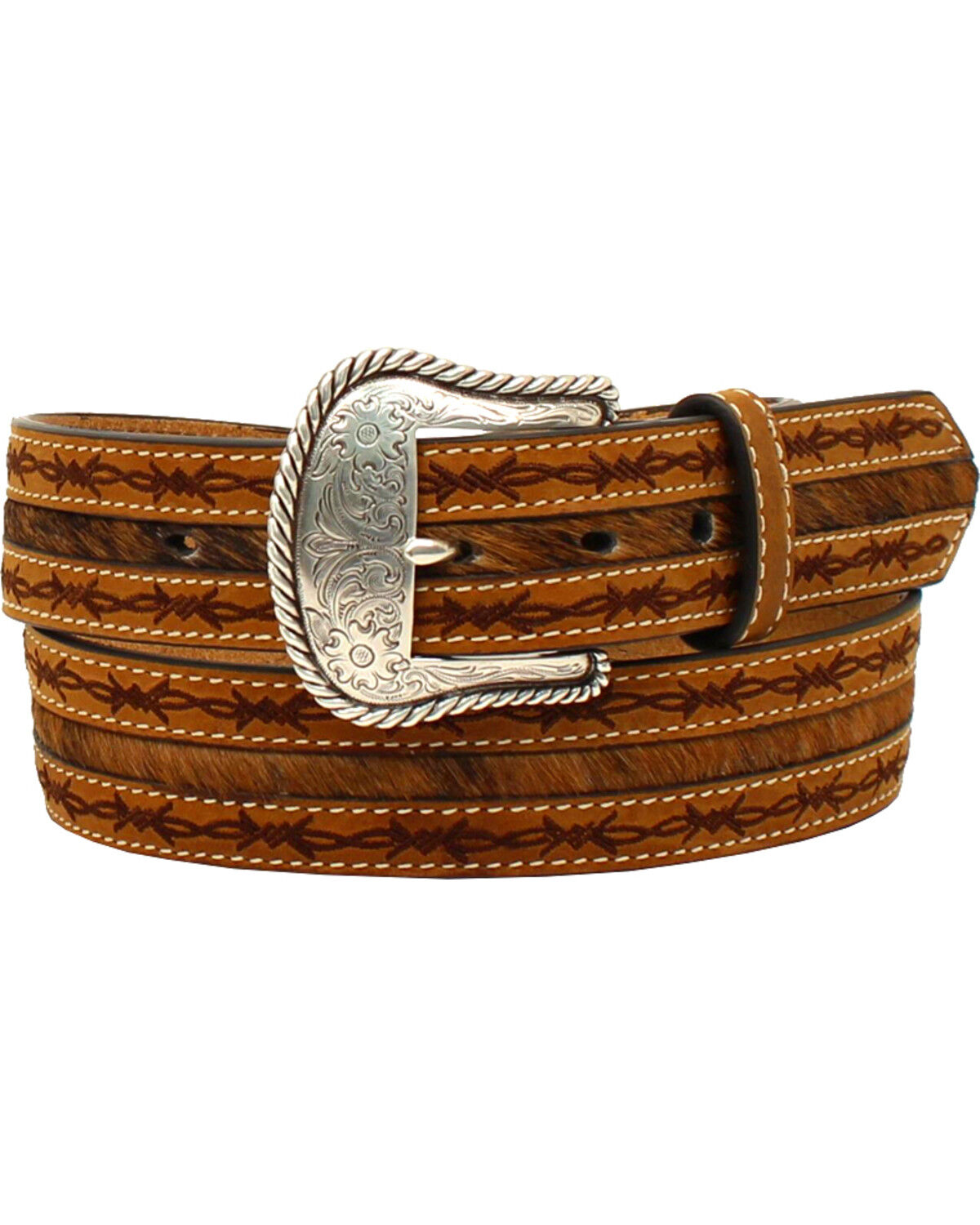 Men's Nocona Barbwire Edges Belt