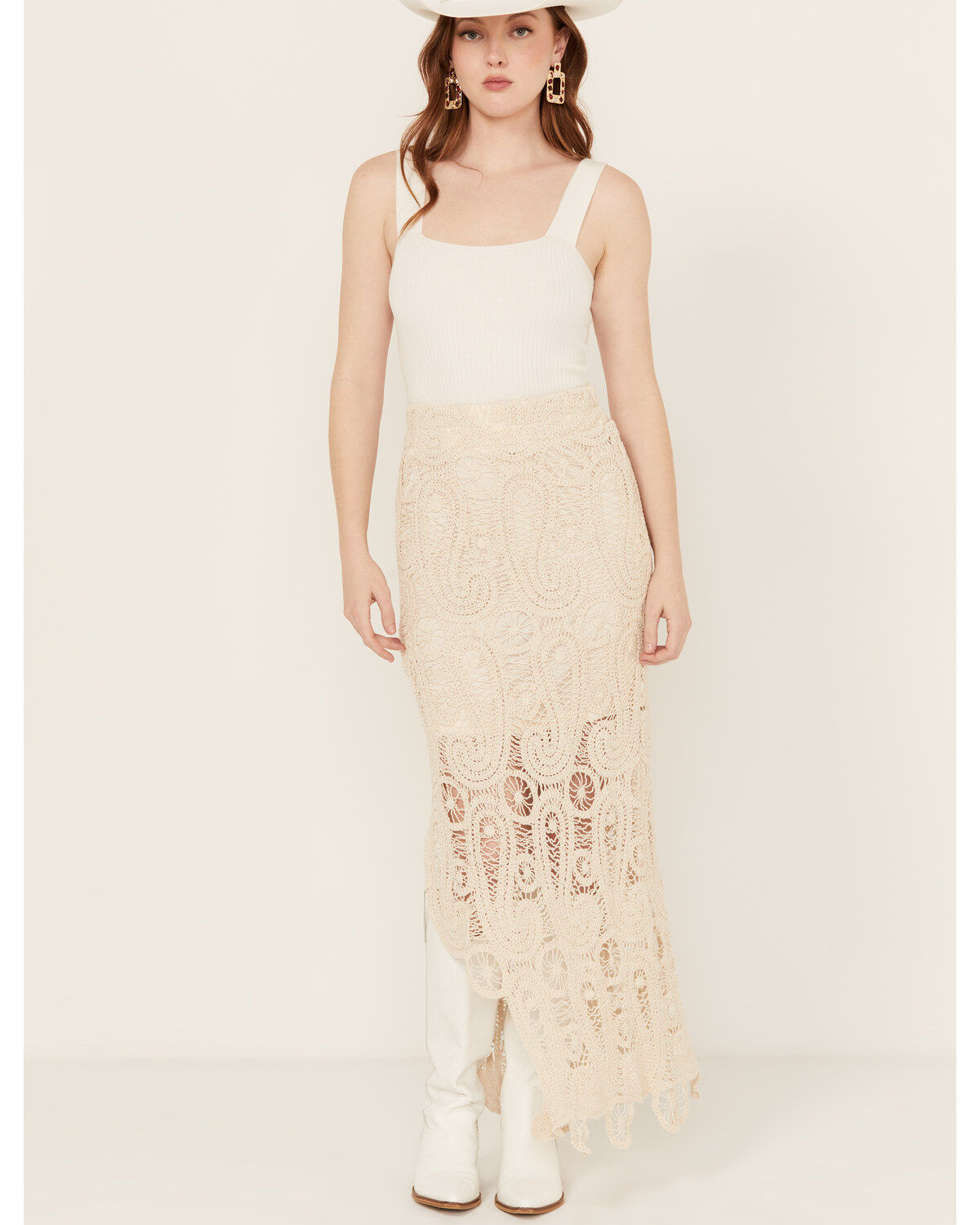 Women's Miss Me Crochet Skirt