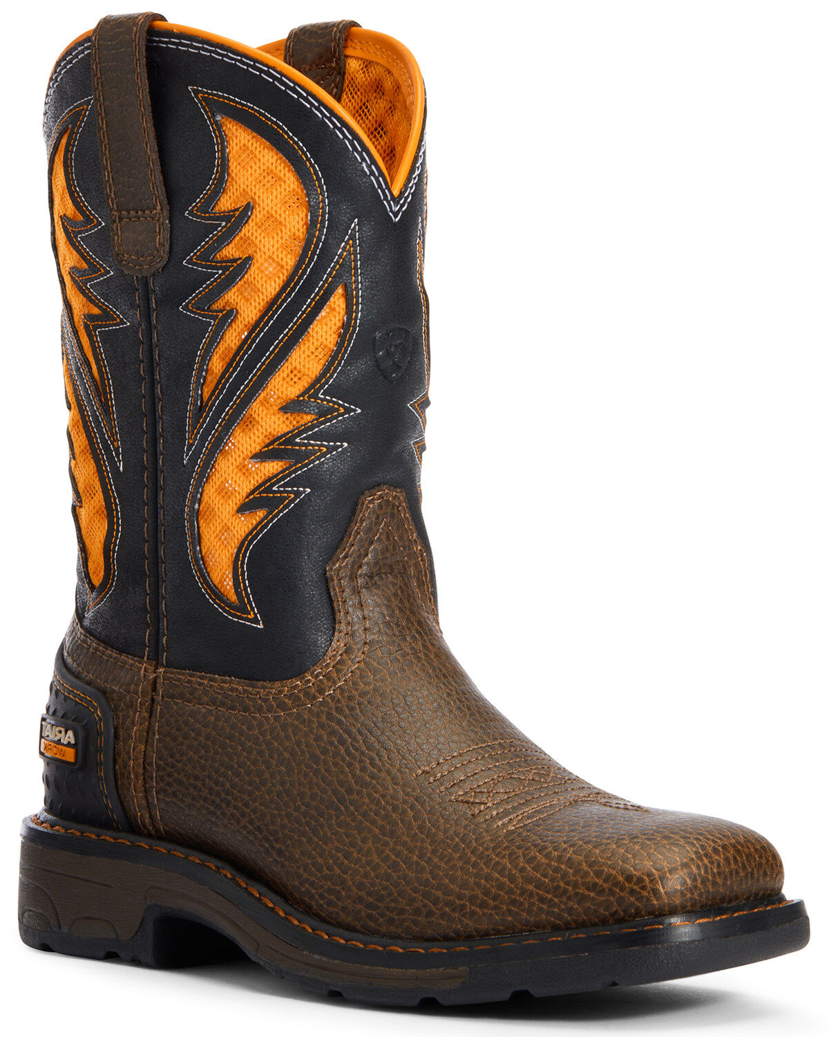 Boys' Ariat VentTEK Western Work Boots - Broad Square Toe