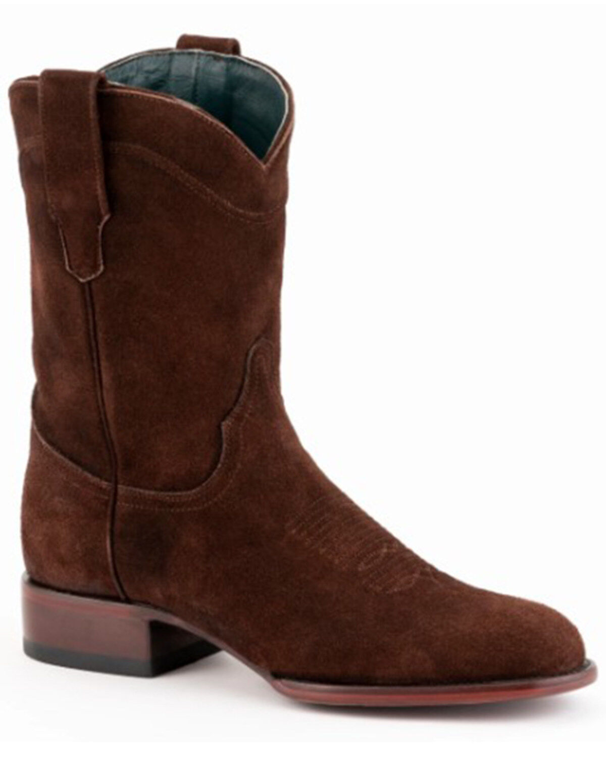 Men's Ferrini Roughrider Pull-On Roughout Western Boot - Round Toe