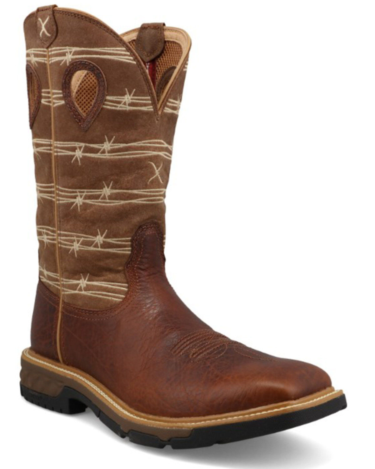 Men's Twisted X 12" Western Work Boots - Soft Toe