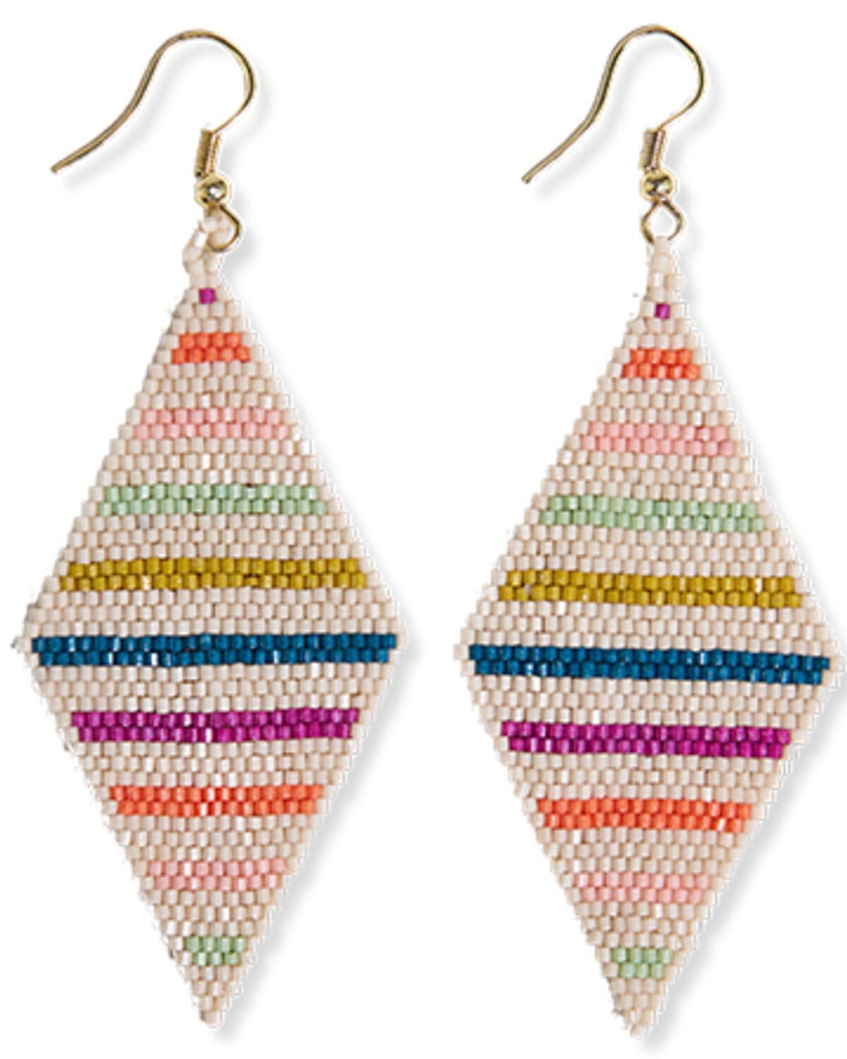 Women's Ink + Alloy Frida Angled Stripes Beaded Earrings