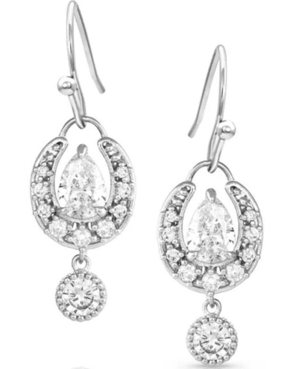 Women's Montana Silversmiths Frozen Dew Drops Crystal Earrings