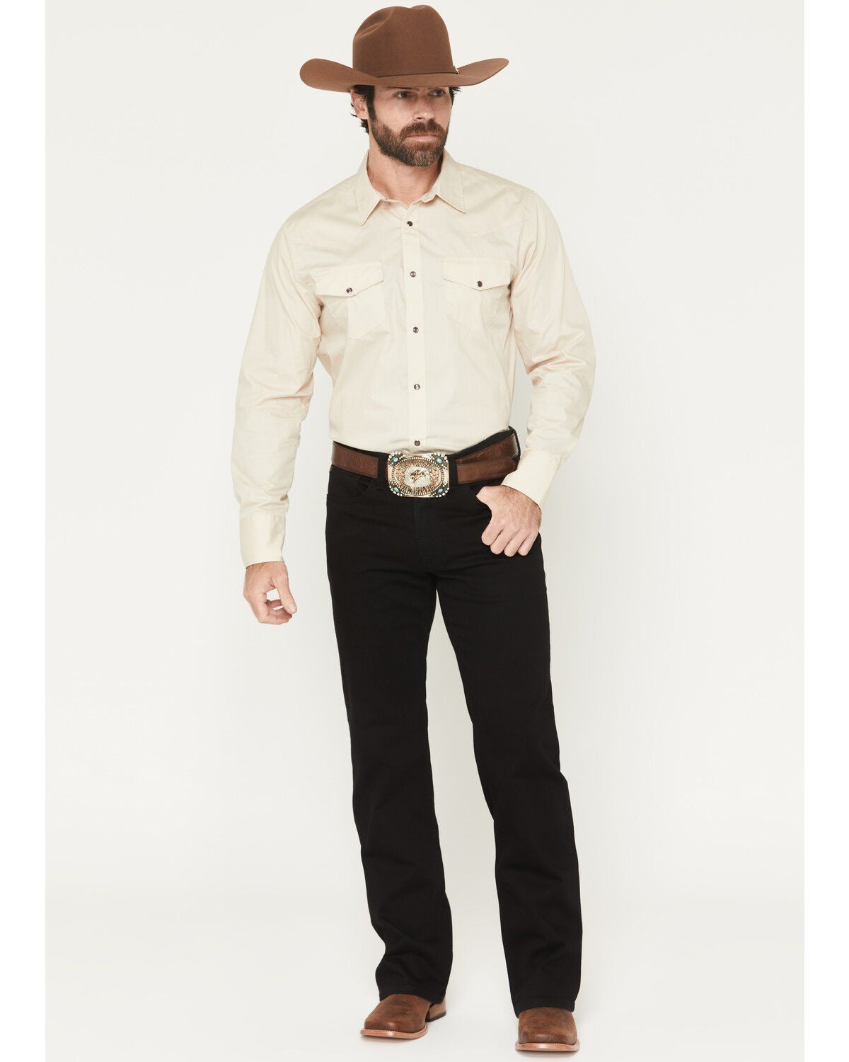 Men's RANK 45 Midnight Wash Brock Relaxed Bootcut Performance Stretch