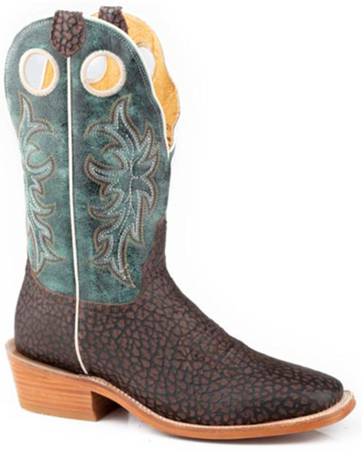 Men's Roper Ride Em' Bullrider Western Boots - Broad Square Toe