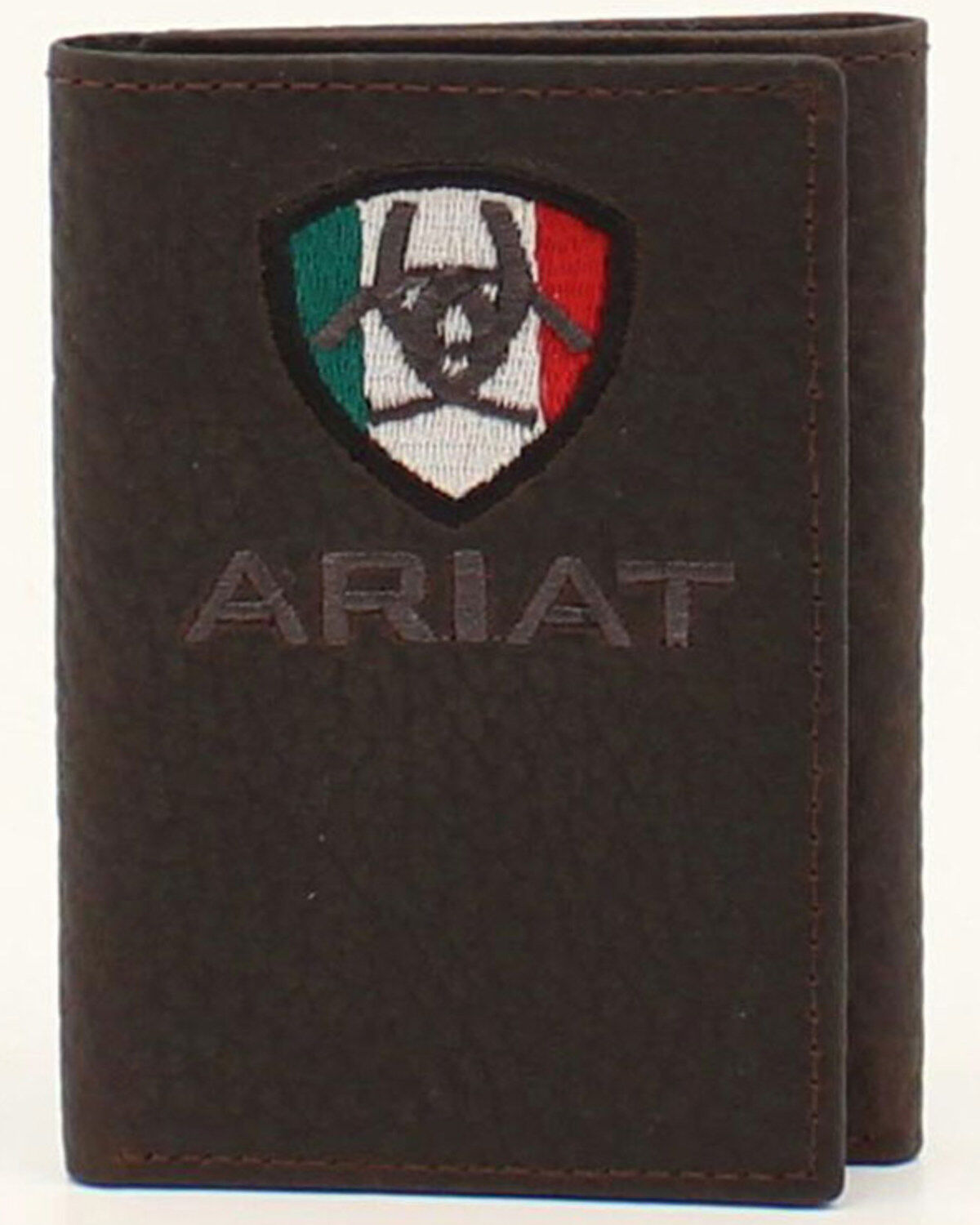 Men's Ariat Mexican Flag Trifold Wallet