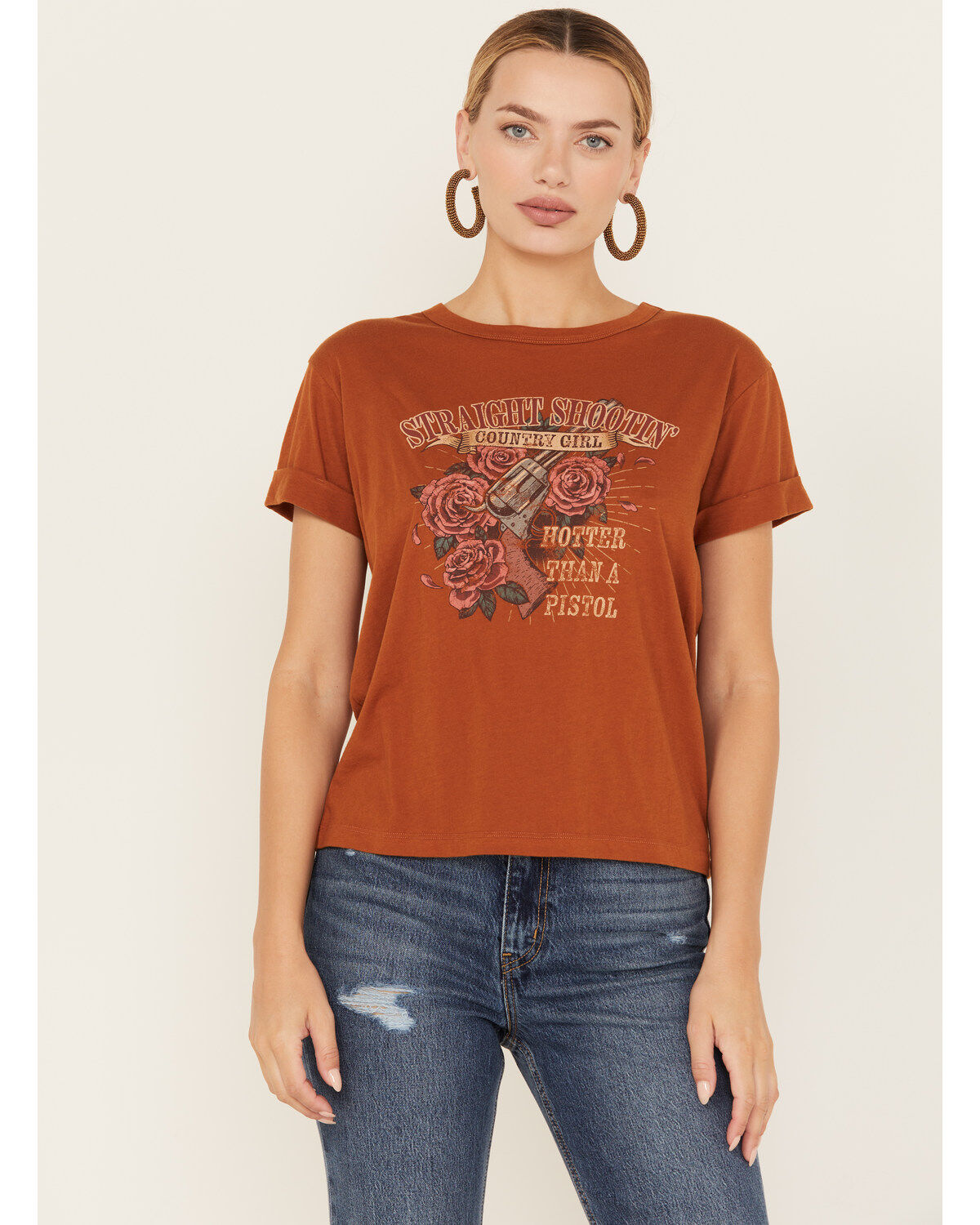 Women's White Crow Straight Shooter Short Sleeve Graphic Tee