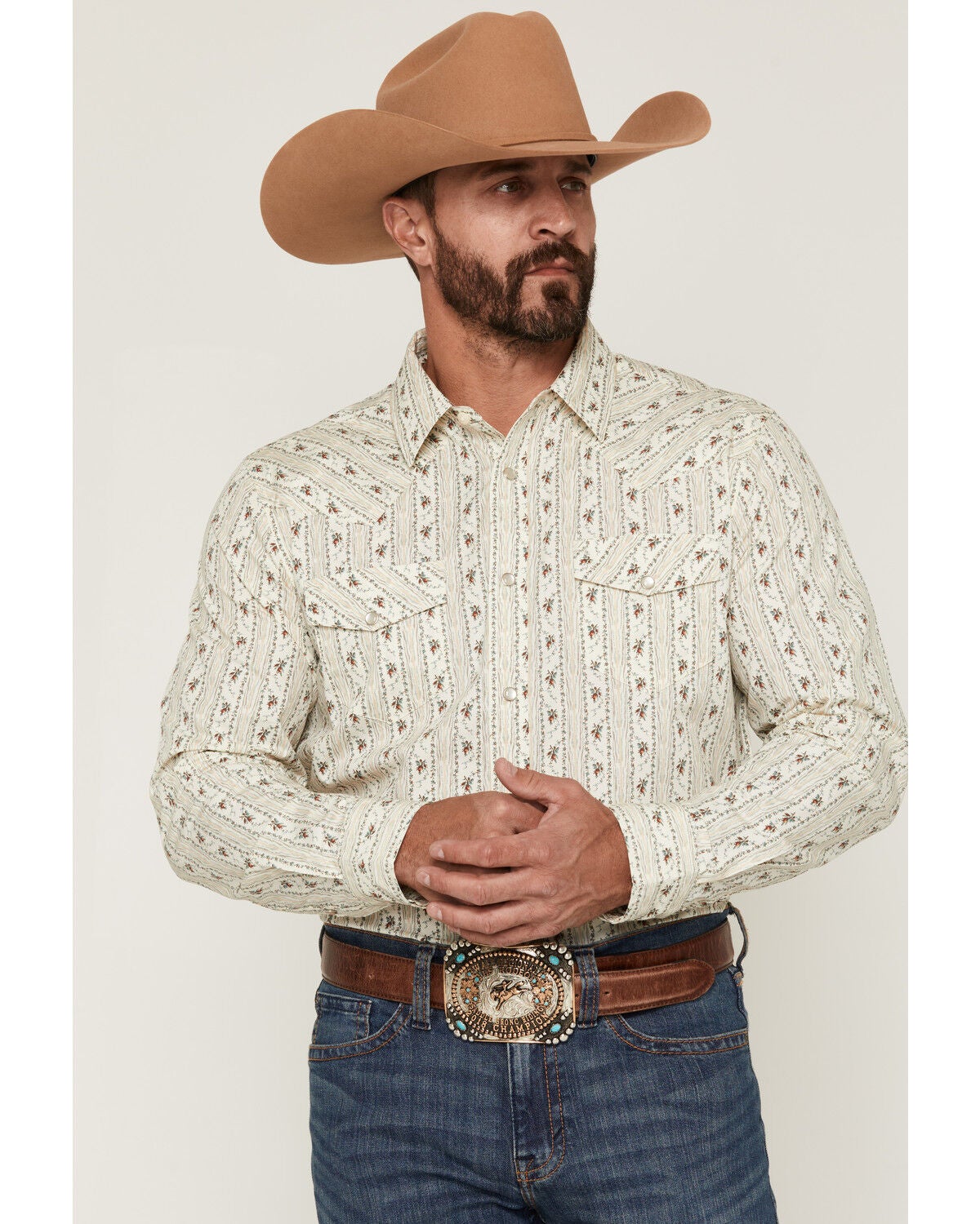 Men's Gibson Trading Co Old Pal Wallpaper Floral Print Long Sleeve Sna