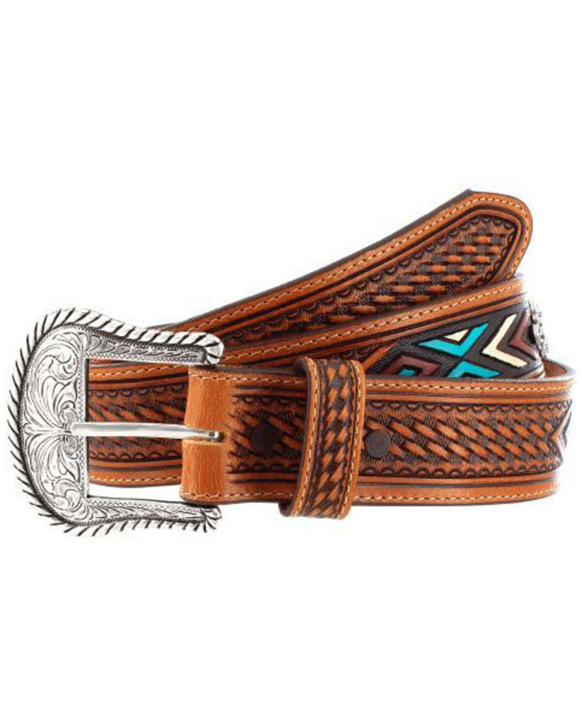 Men's Justin Sierra Sunrise Leather Belt