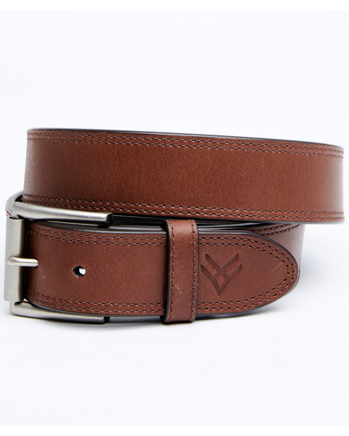 Men's Hawx Embossed Tip Brown Work Belt