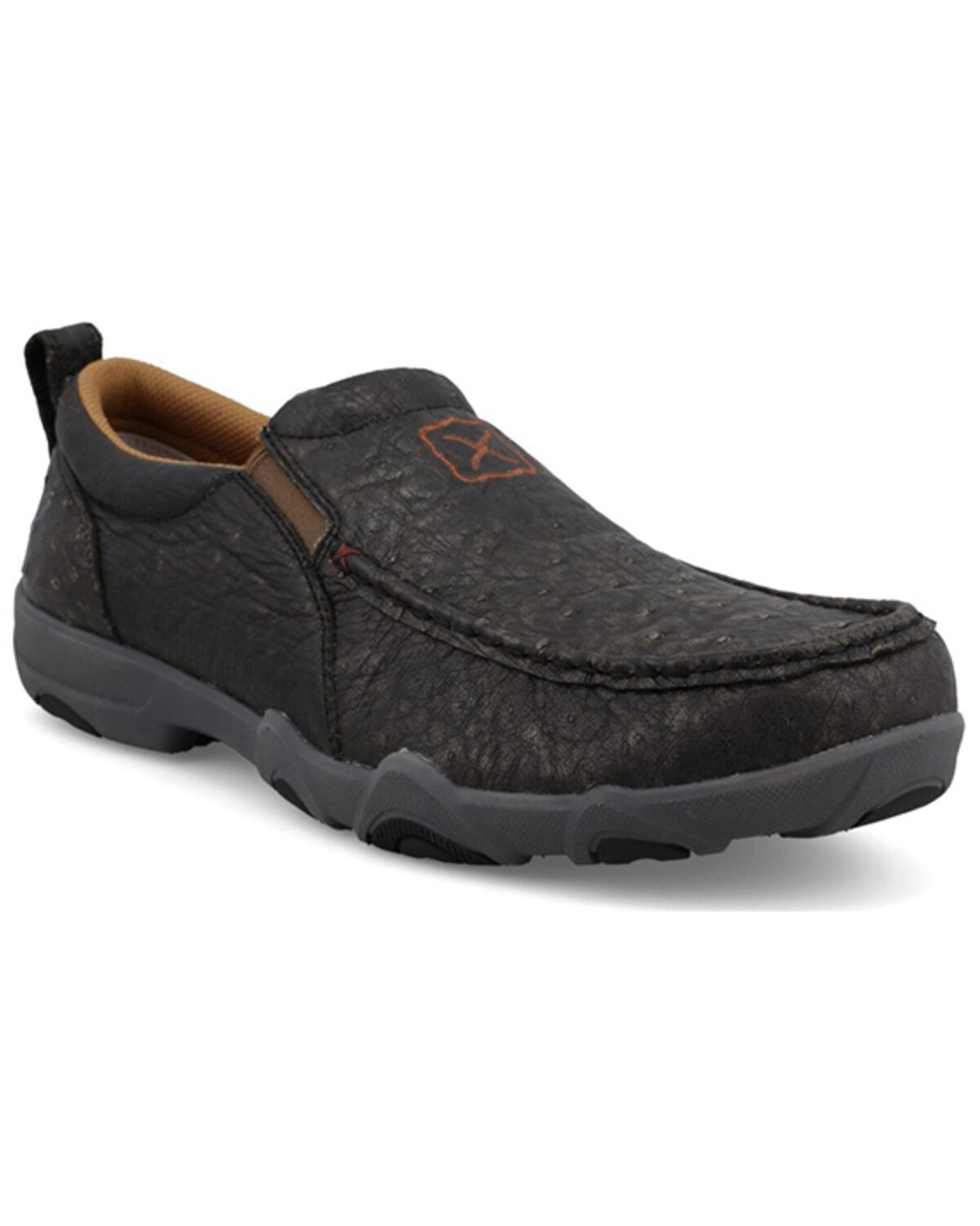 Men's Twisted X Exotic Ostrich Slip-On Ultralite X Driving Mocs