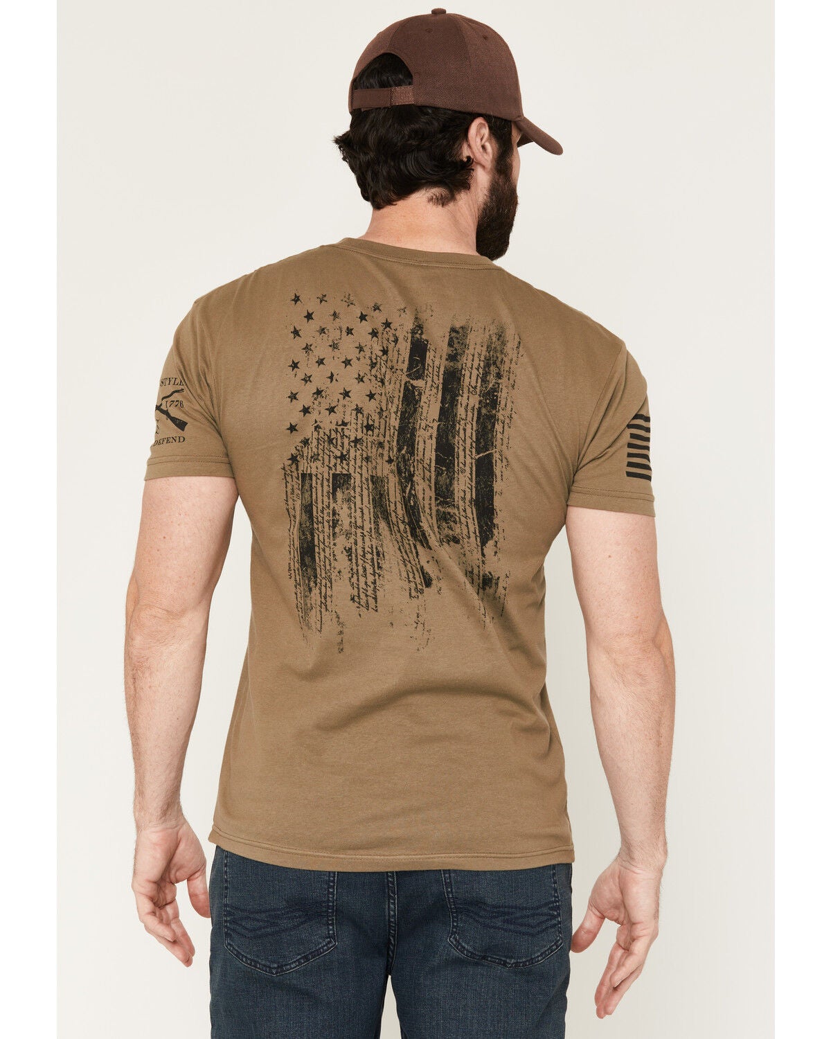 Men's Grunt Style 1776 Flag Short Sleeve Graphic T-Shirt