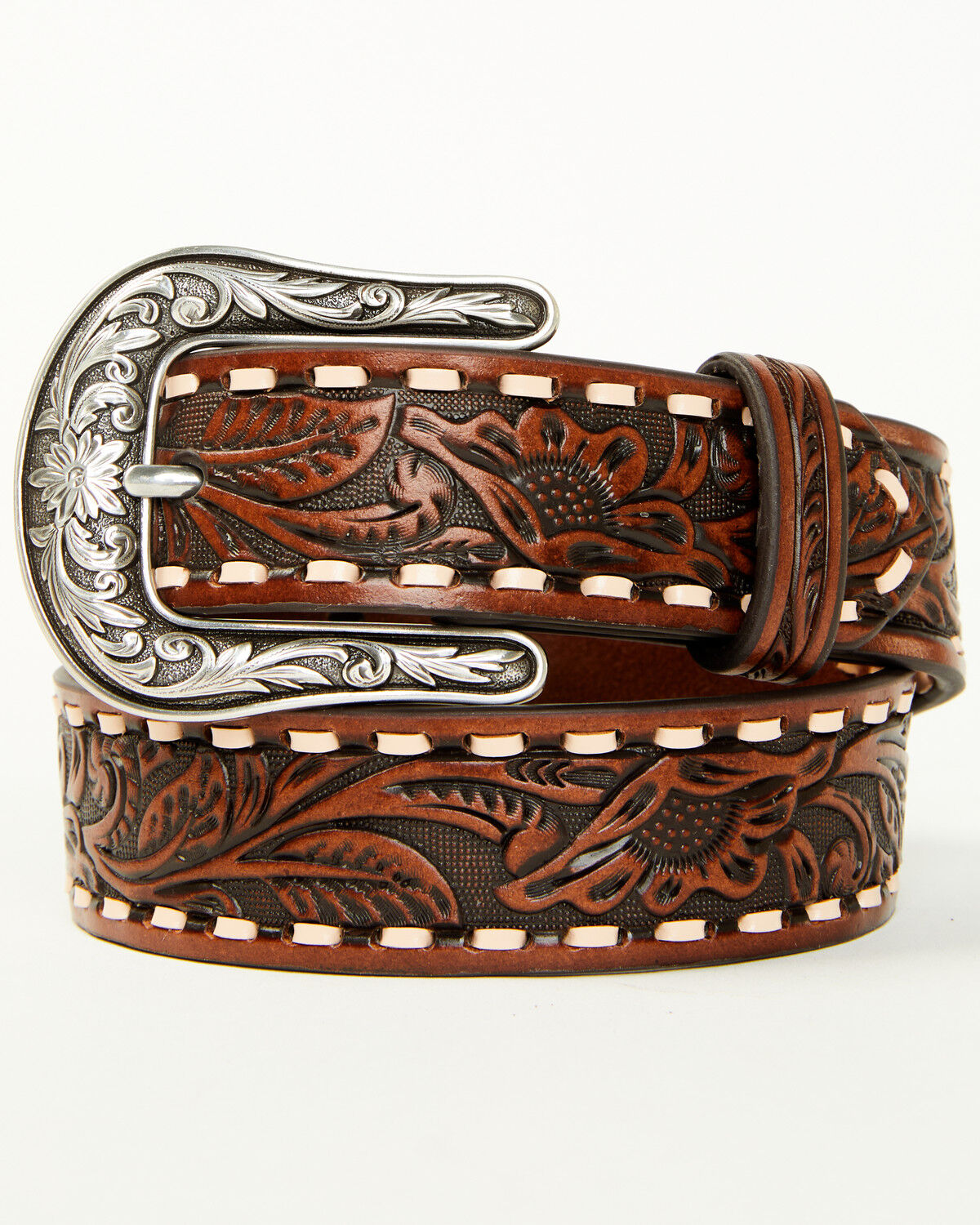 Girls' Shyanne Floral Tooled Belt