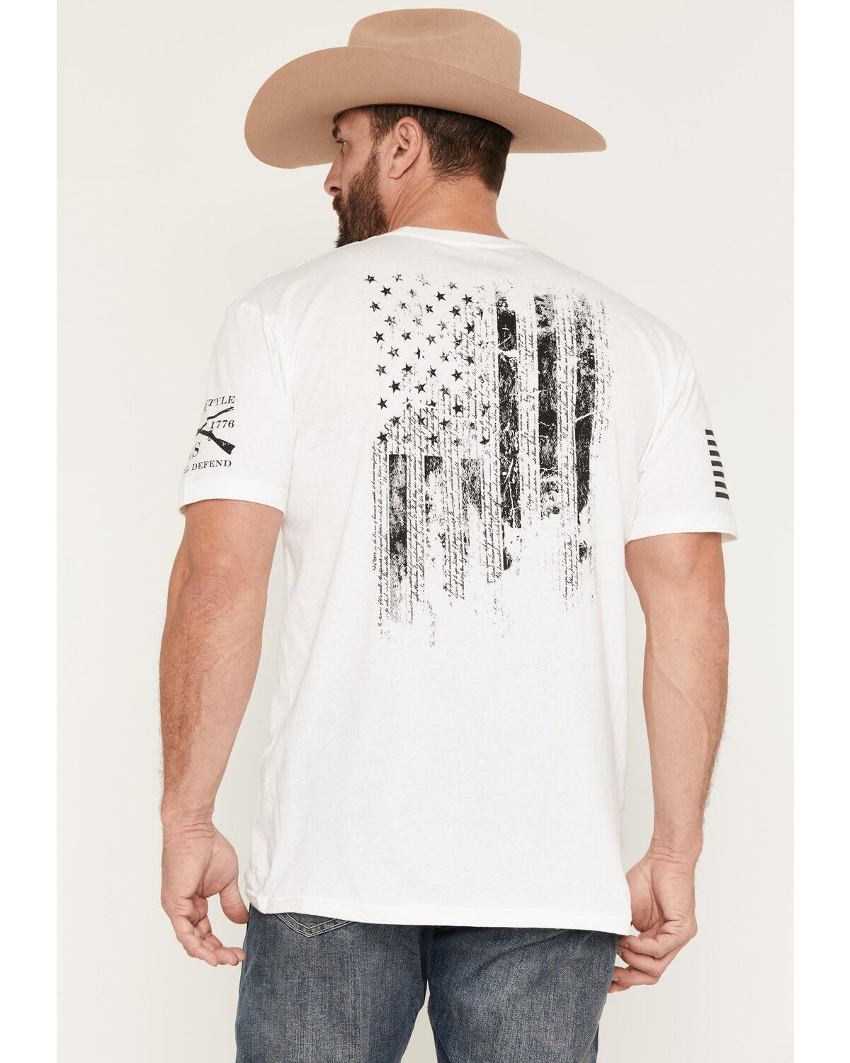 Men's Grunt Style 1776 Flag Short Sleeve Graphic T-Shirt