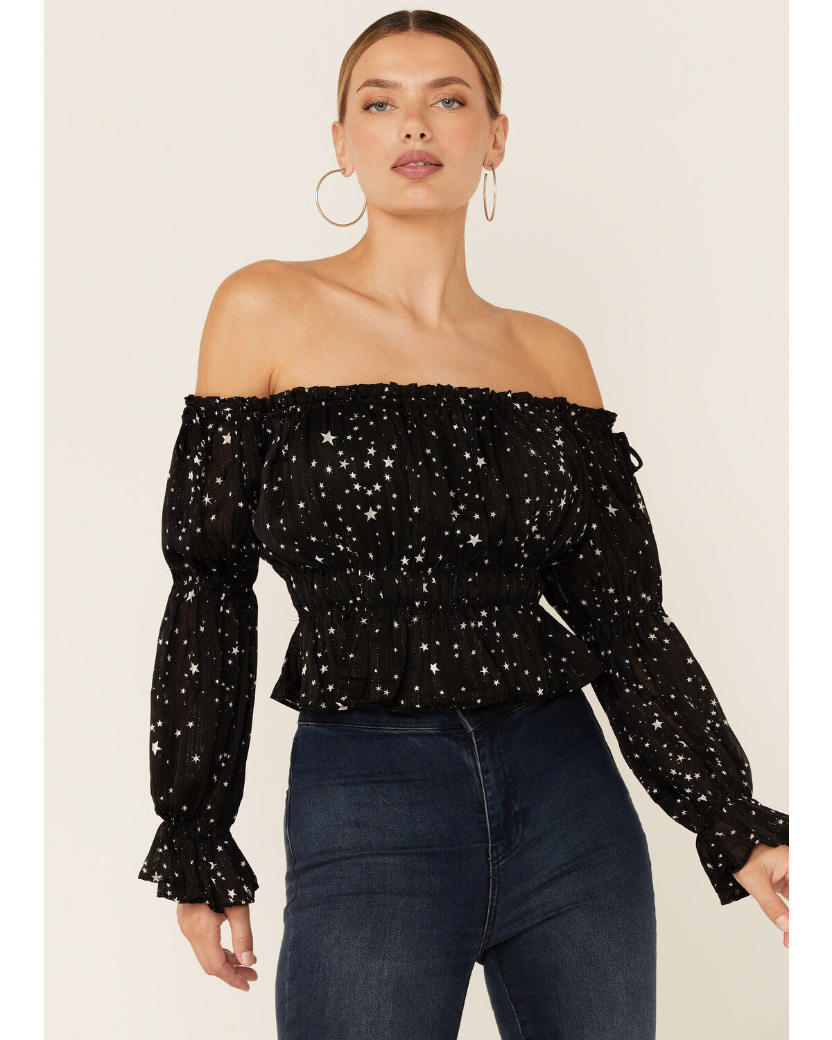 Women's Lush Star Print Top