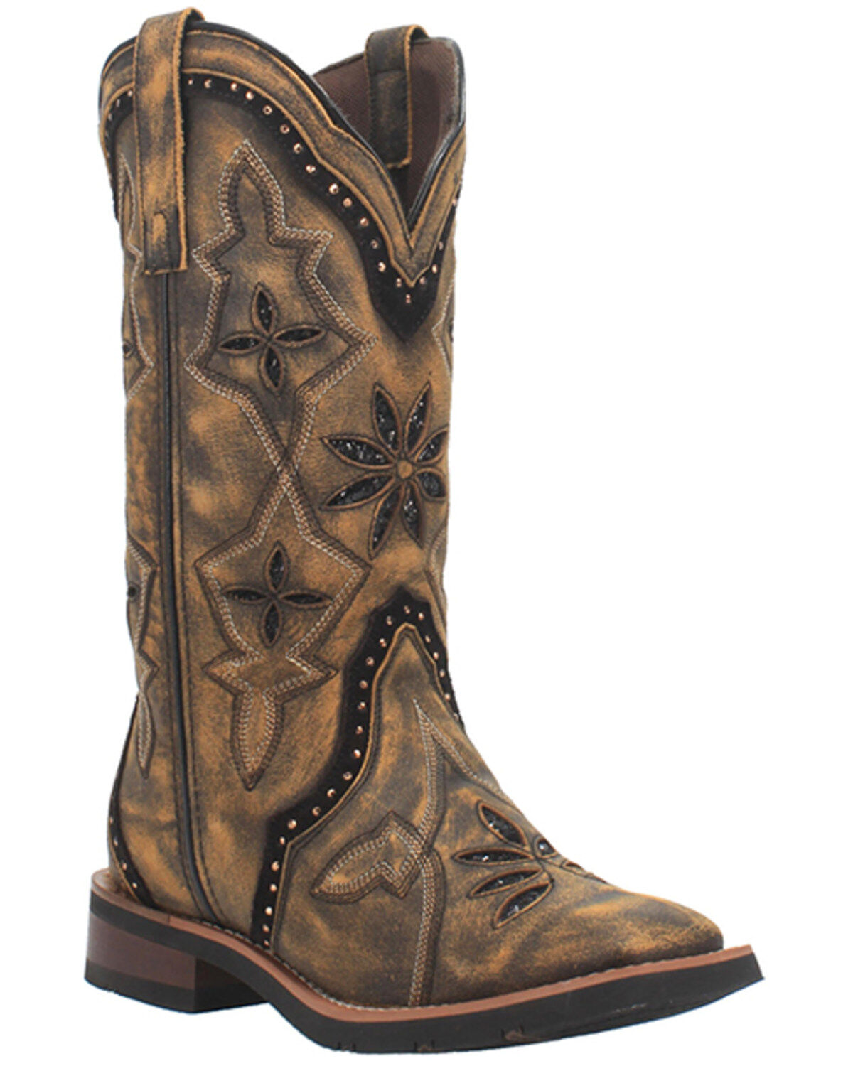 Women's Laredo Bouquet Western Performance Boots - Broad Square Toe