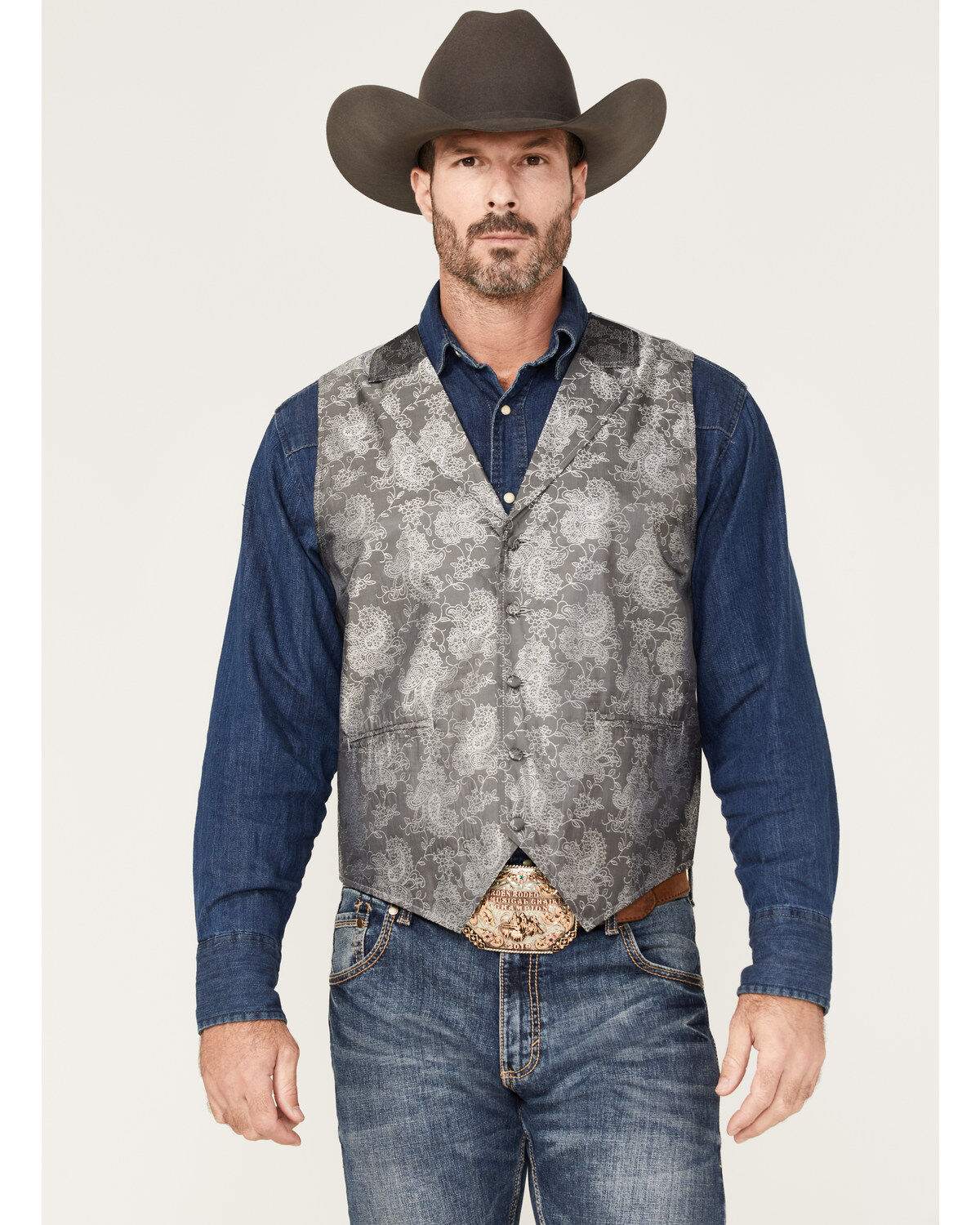 Men's Cody James Regal Paisley Print Vest