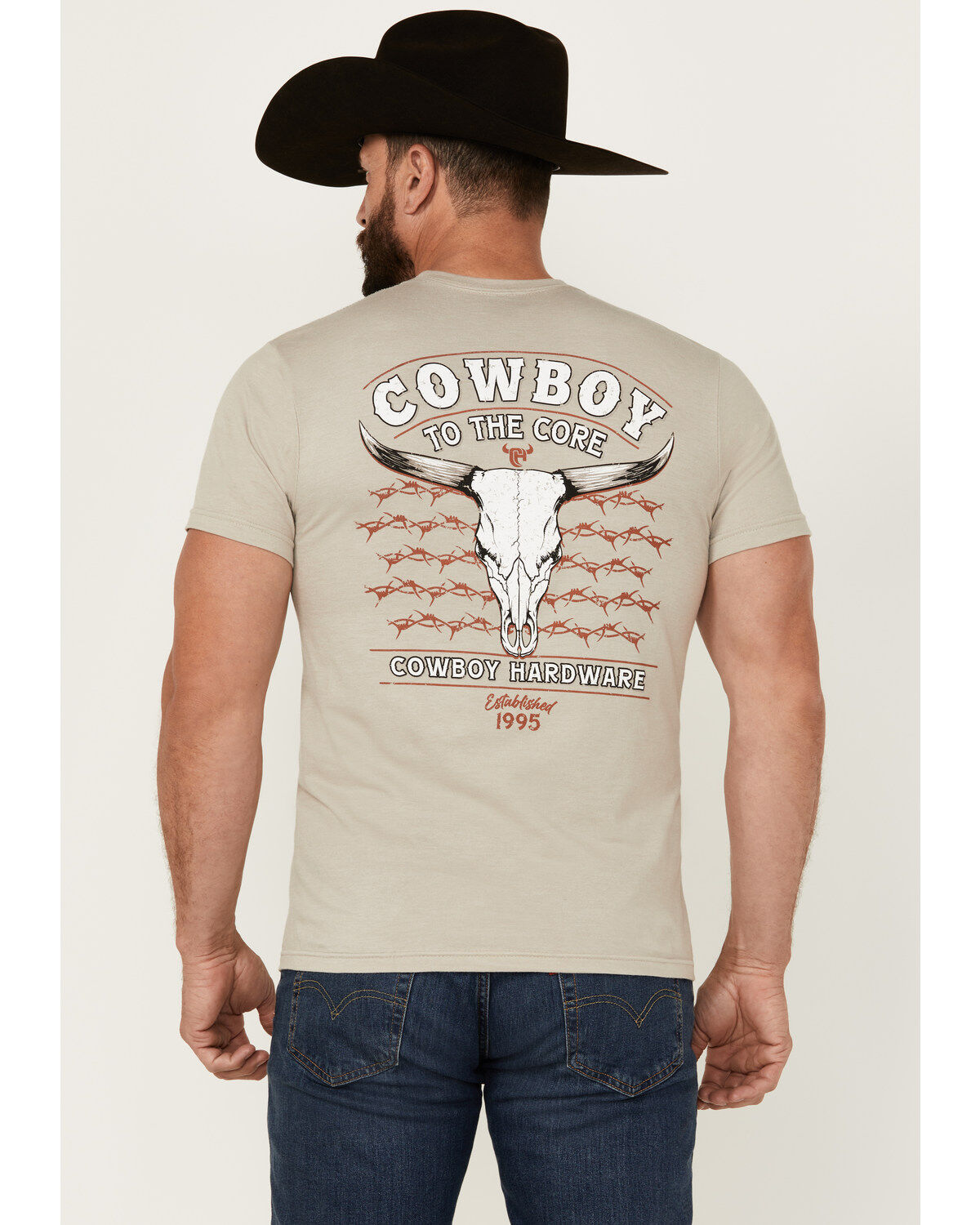 Men's Cowboy Hardware Cowboy To The Core Short Sleeve Graphic T-Shirt