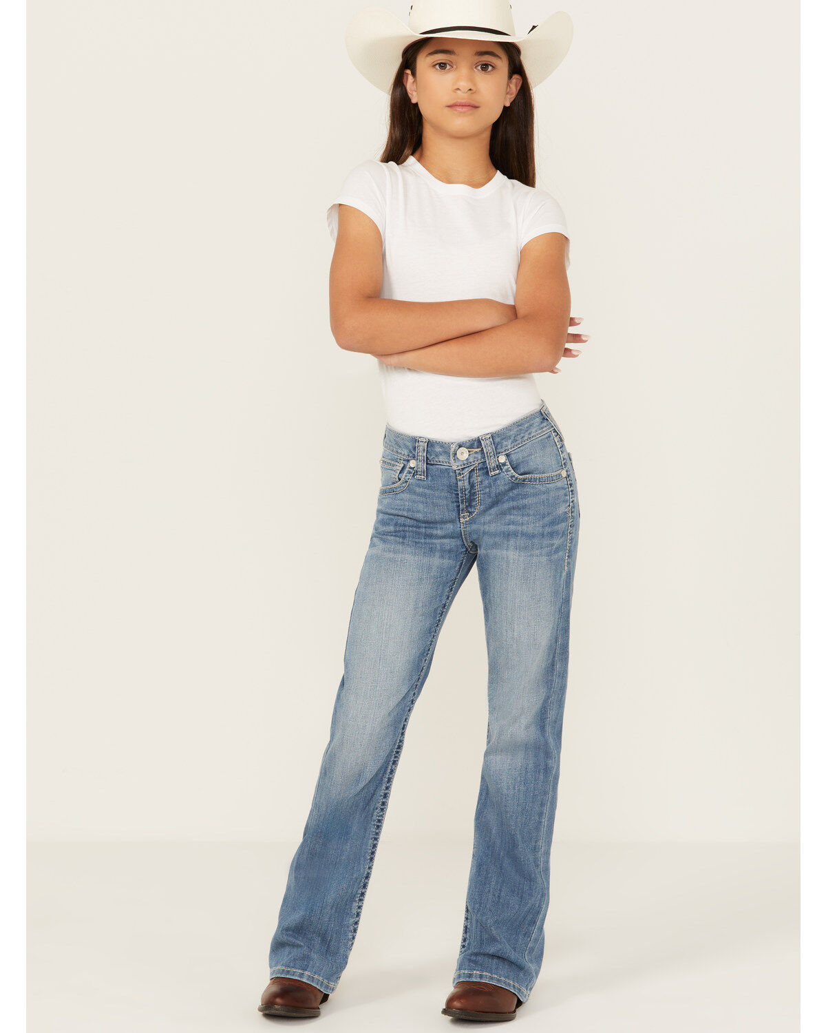Girls' Ariat Medium Wash Tennesse Bootcut Denim Jeans