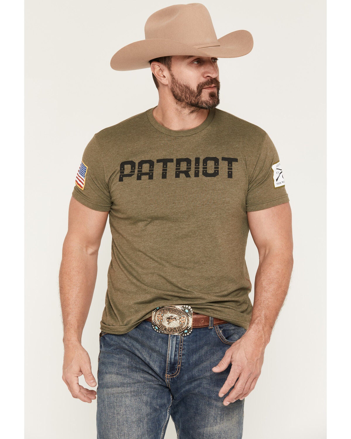 Men's Grunt Style Patriot Short Sleeve Graphic T-Shirt