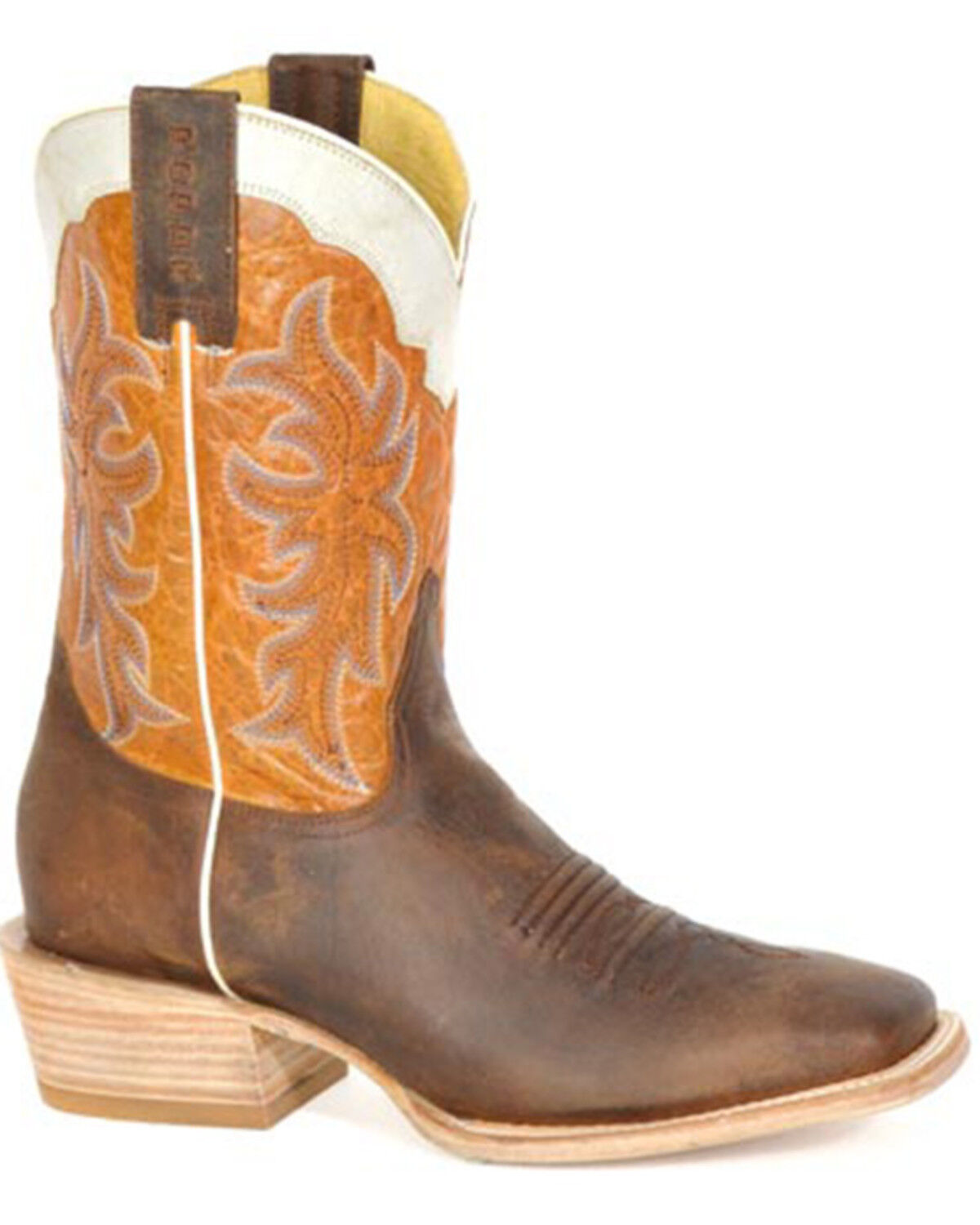 Men's Roper Ride Em' Cowboy Western Boots - Broad Square Toe