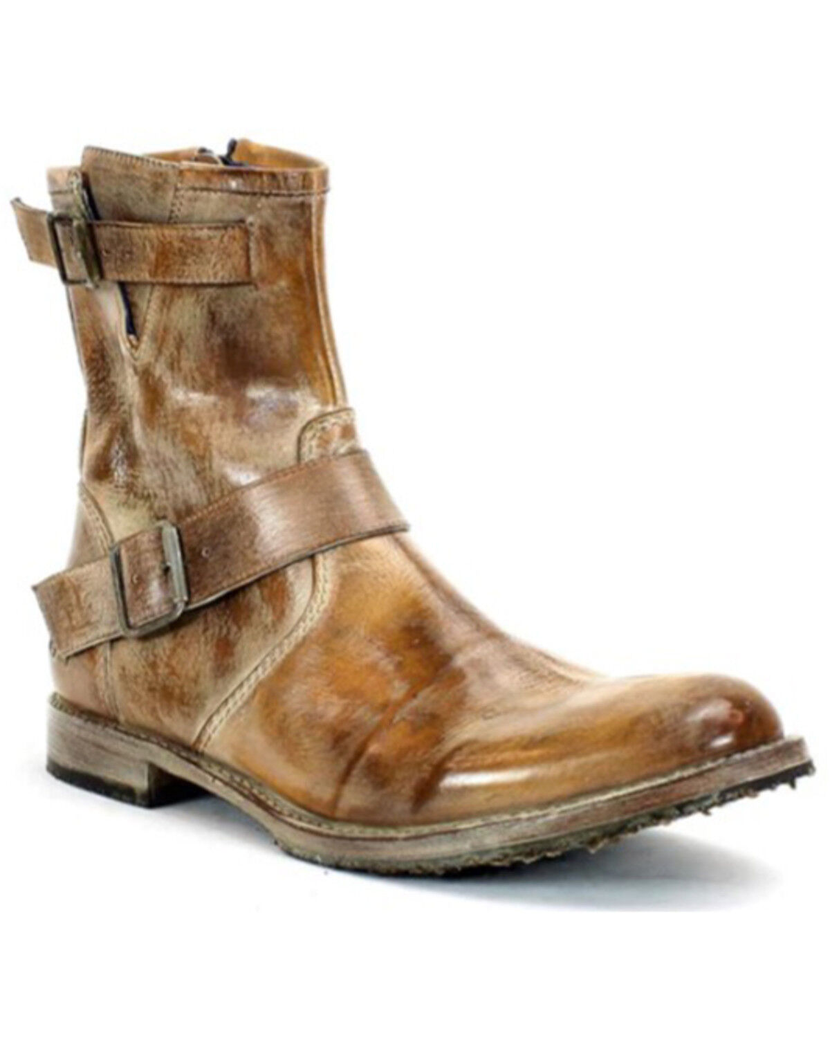 Men's Bed Stu Fellow Double Buckle Boot - Round Toe