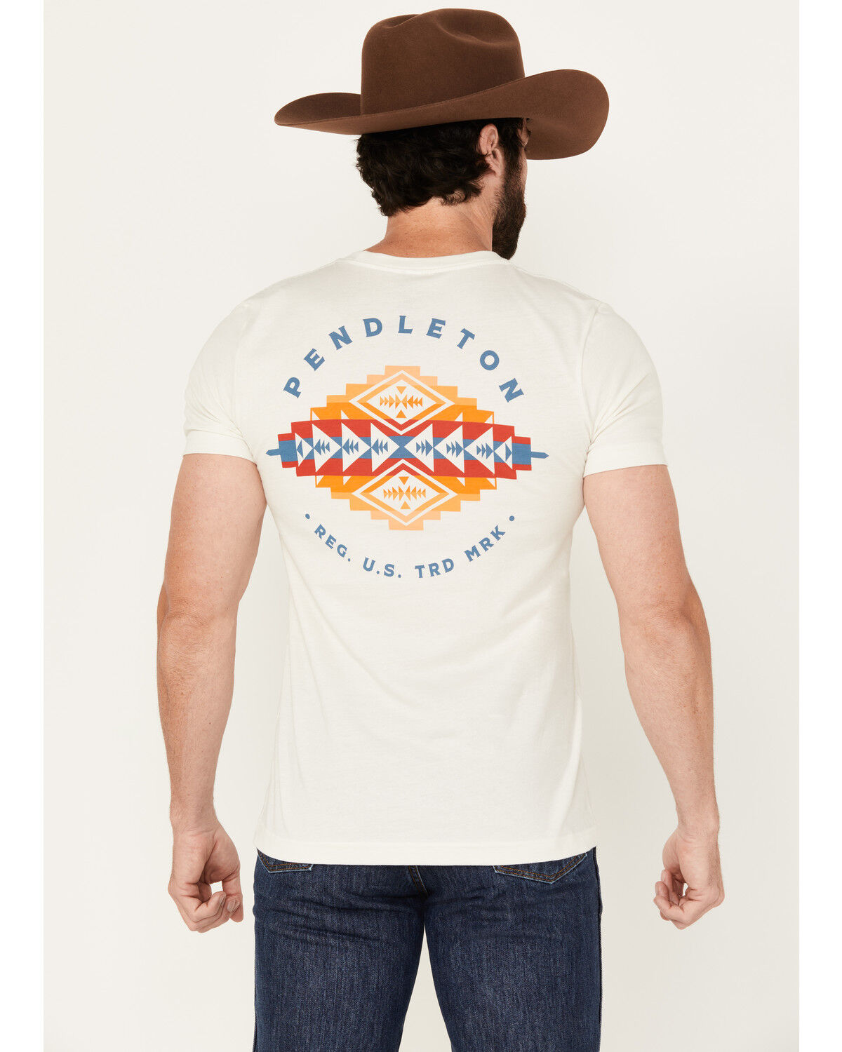 Men's Pendleton Boot Barn Exclusive Pinto Mountains Short Sleeve Graph