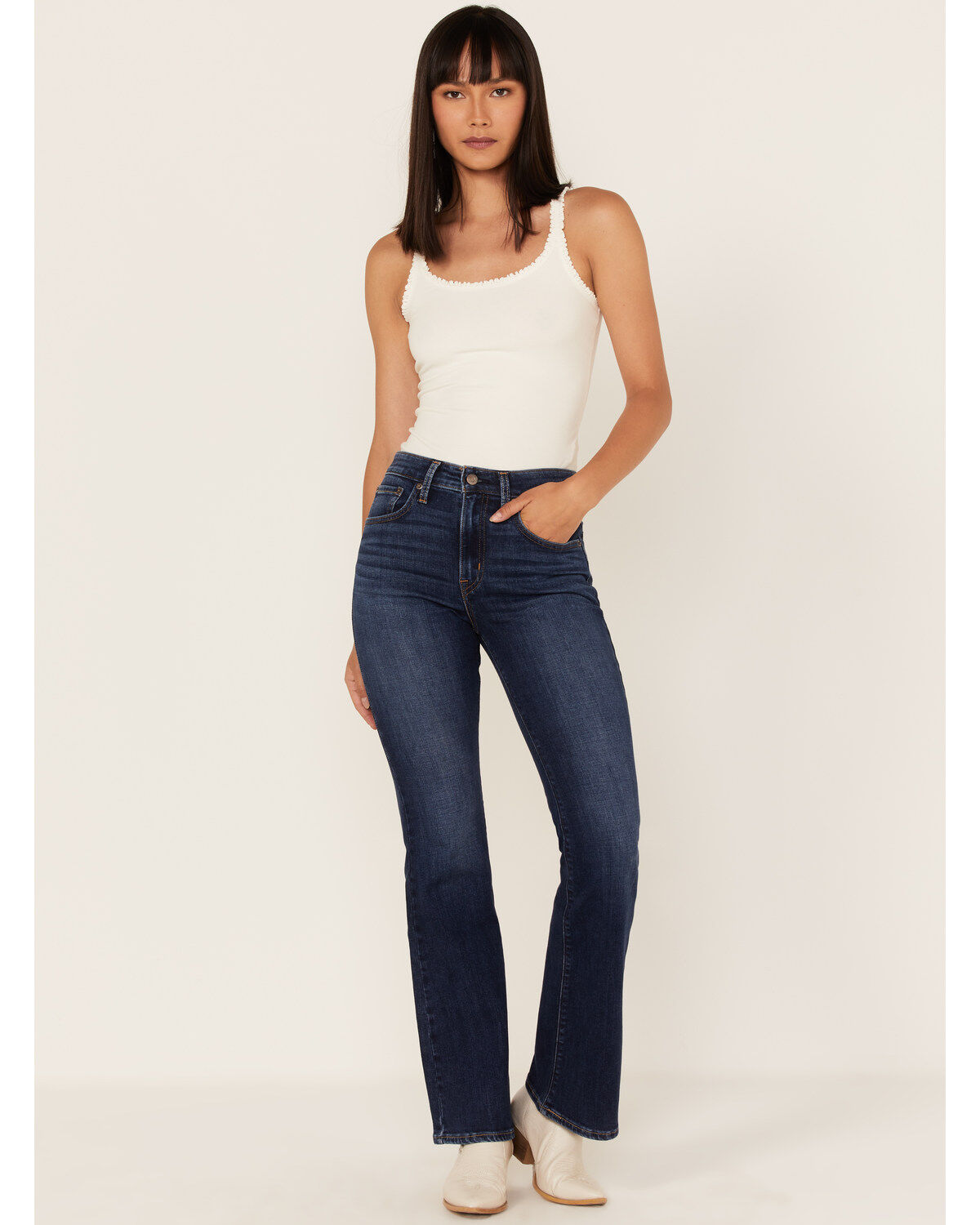 Women's Levi's 726 Dark Wash High-Rise Flare Jeans
