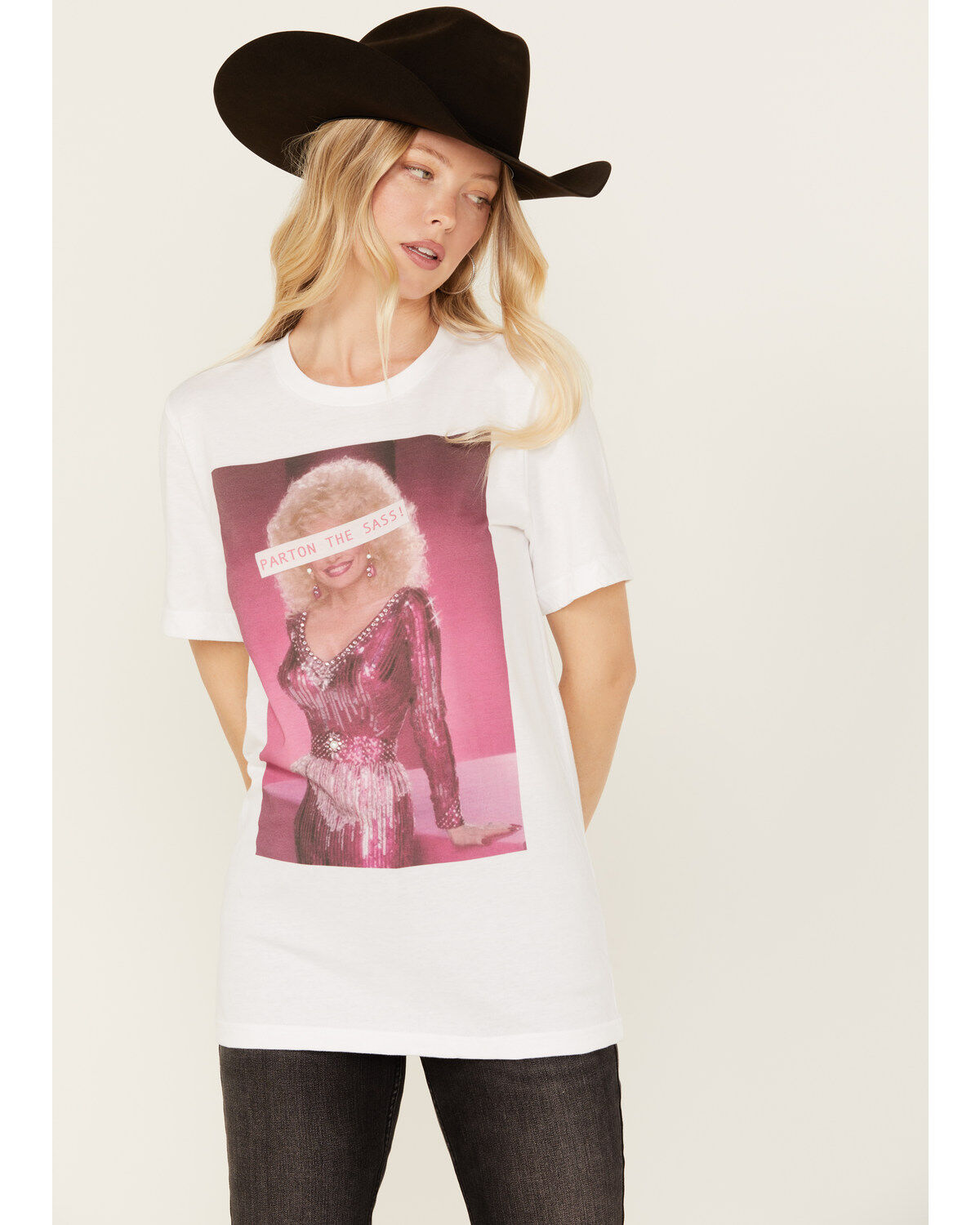 Women's Gina Tees Parton The Sass Short Sleeve Graphic Tee