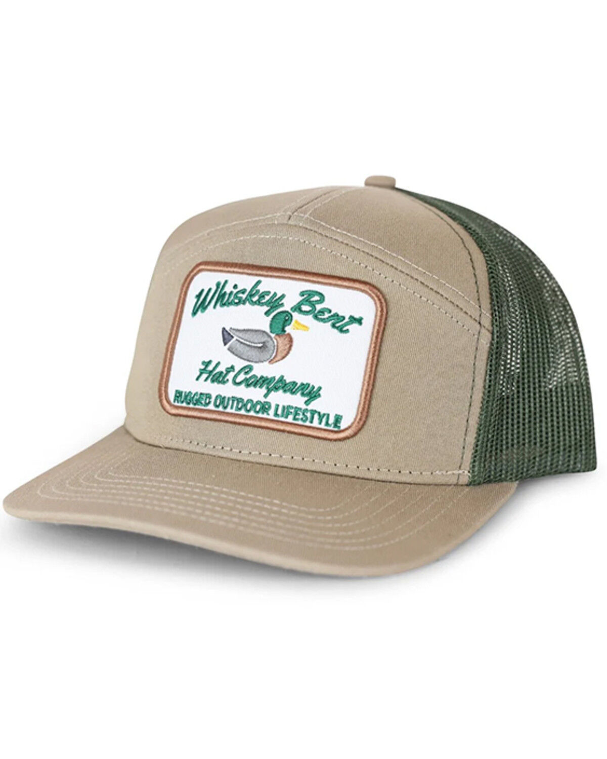Men's Whiskey Bent Green Head Ball Cap