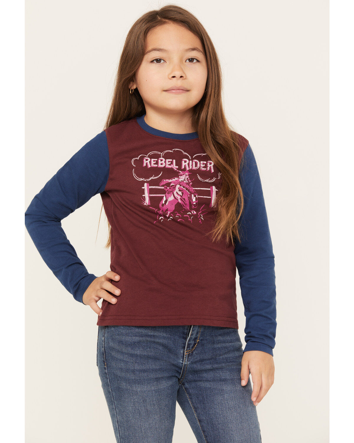 Girls' Shyanne Long Sleeve Rider Graphic Tee