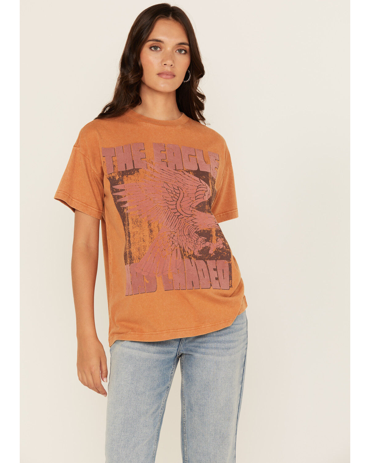 Women's Cleo + Wolf Eagle Short Sleeve Boyfriend Graphic Tee