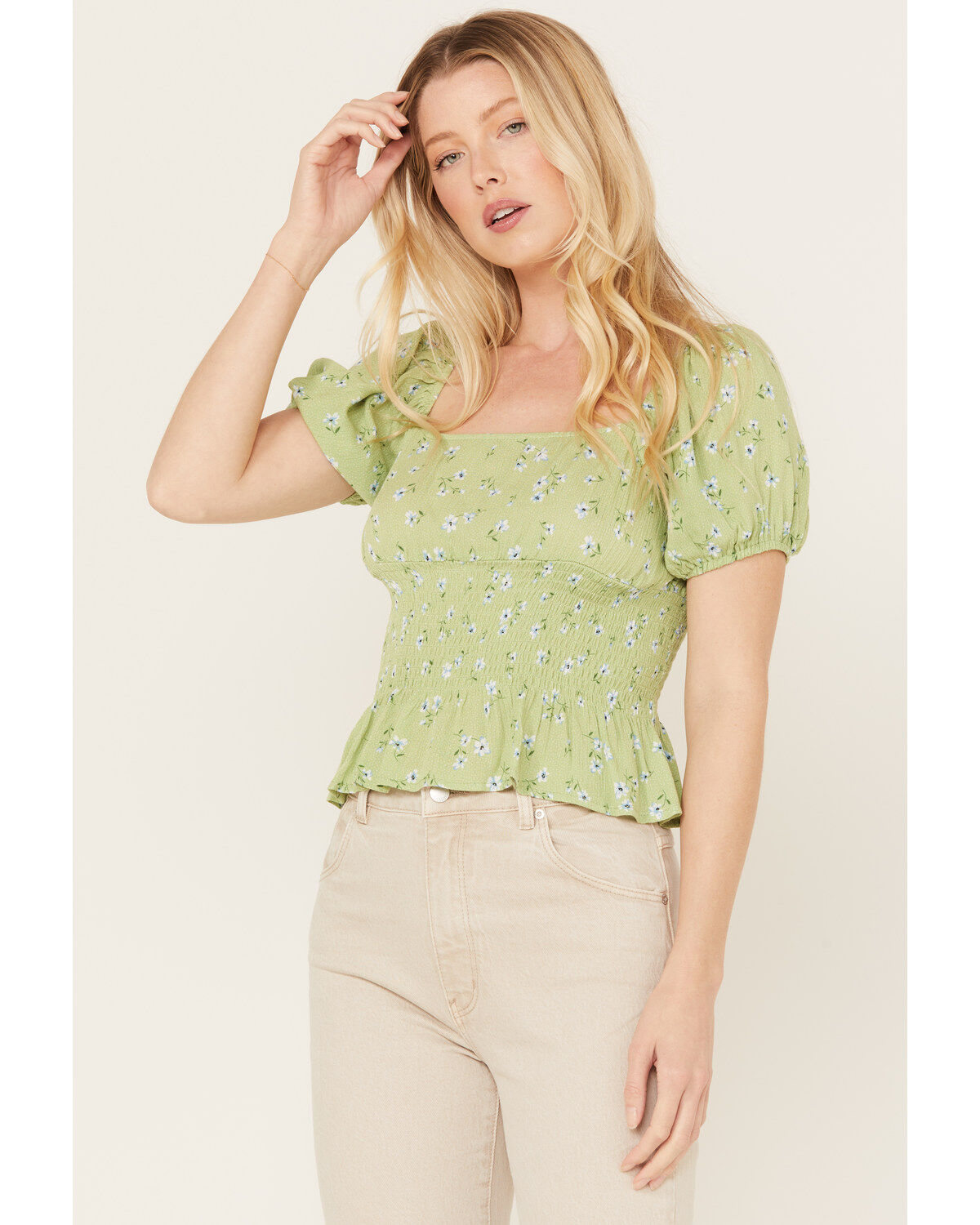 Women's Sadie & Sage California Girl Smocked Top