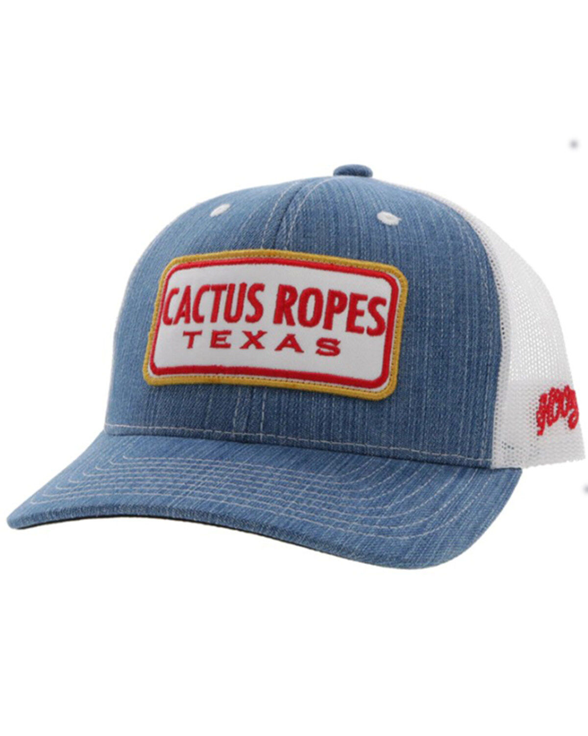 Men's Hooey Cactus Ropes Patch Denim Trucker Cap
