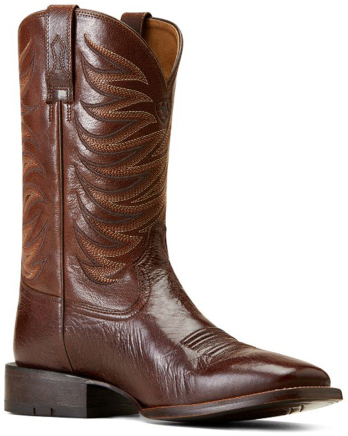 Men's Ariat Badlands Exotic Ostrich Western Boots - Broad Square Toe