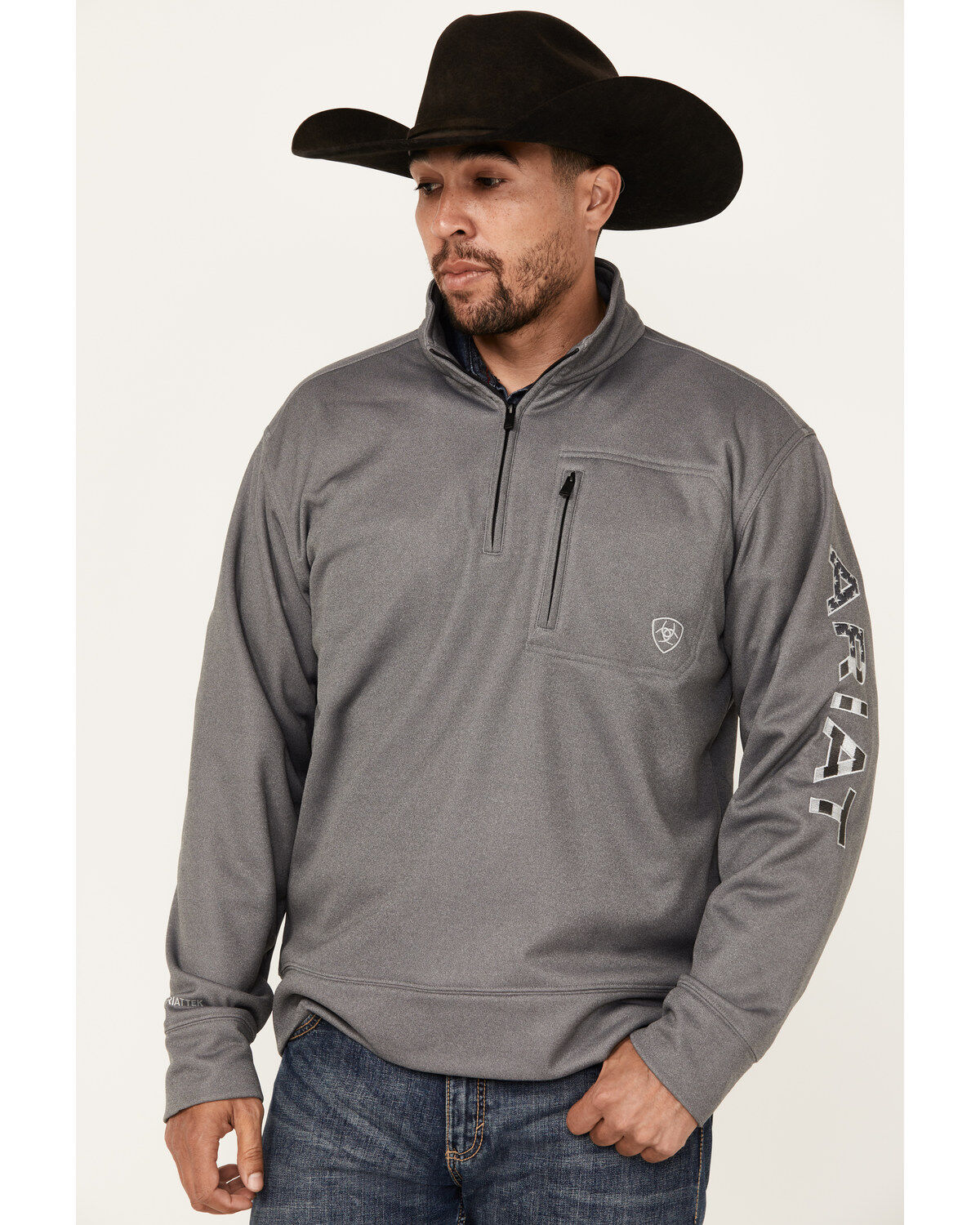 Men's Ariat Team Logo 1/4 Zip Pullover