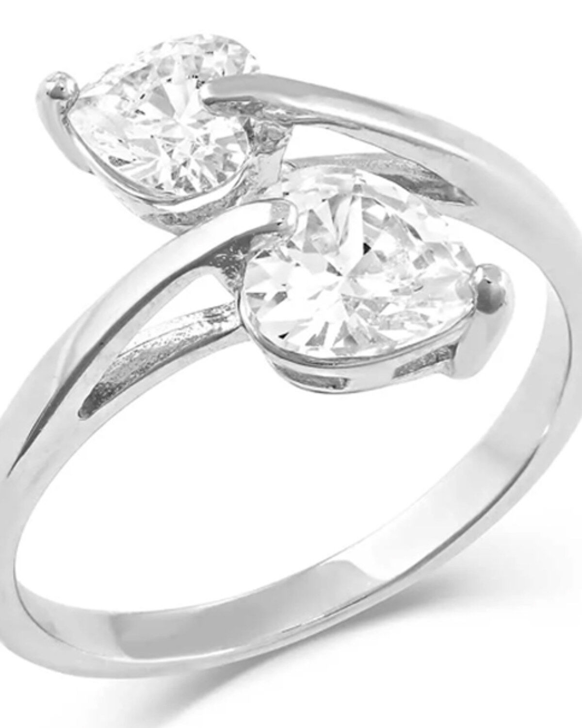 Women's Montana Silversmiths Lily Pad Crystal Wrap Ring