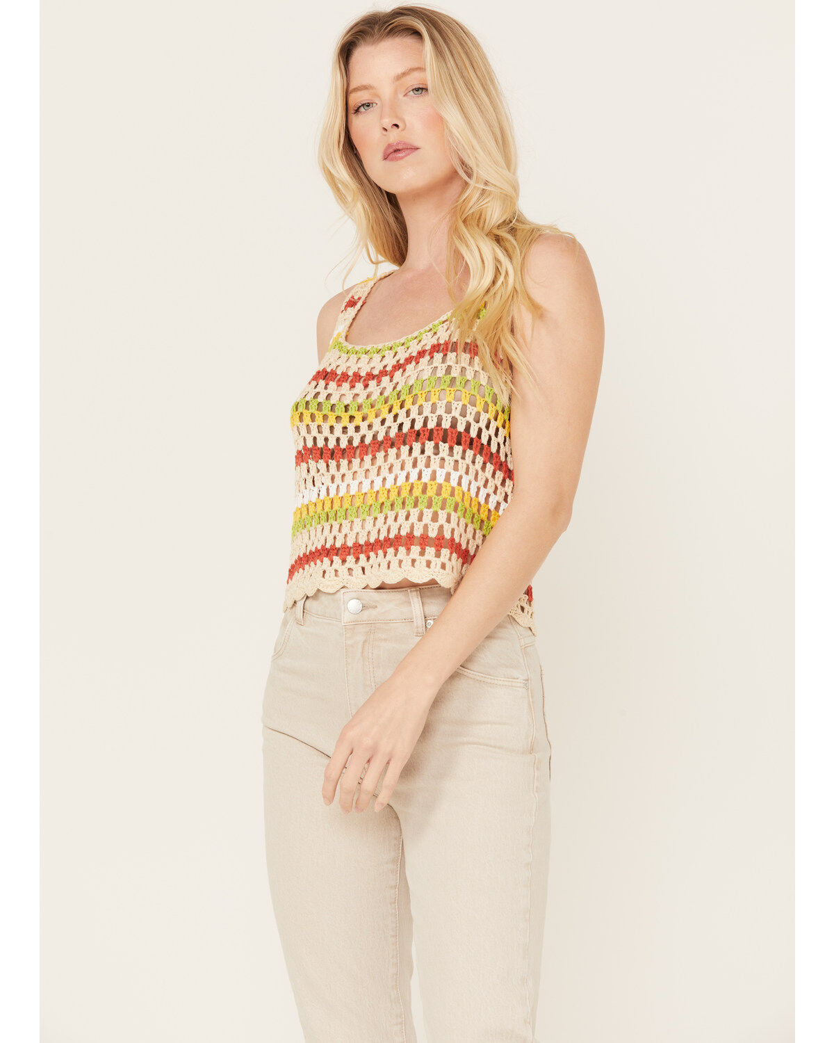 Women's Sadie & Sage Multicolored Sweater Tank