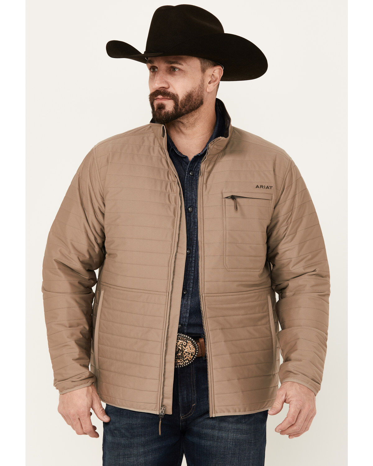 Men's Ariat Wylie Lightweight Zip-Up Puffer Jacket