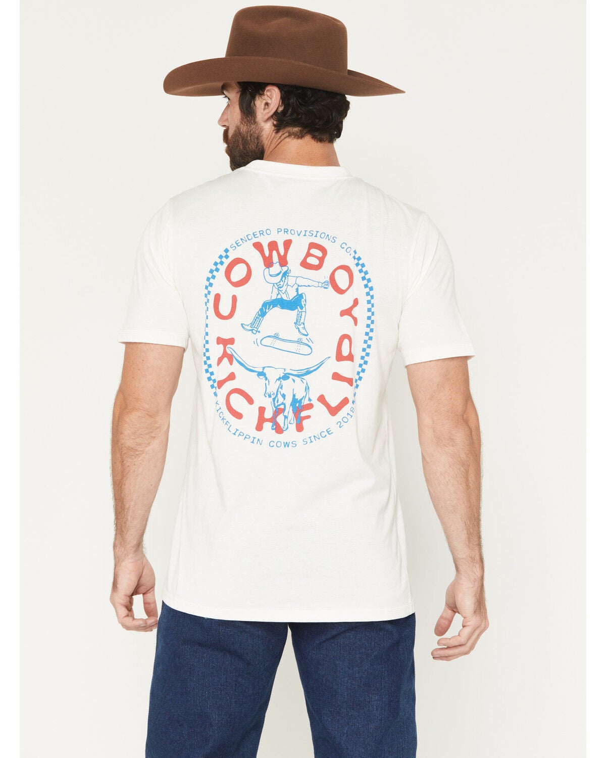 Men's Sendero Provisions Cowboy Kickflip Short Sleeve Graphic T-Shirt