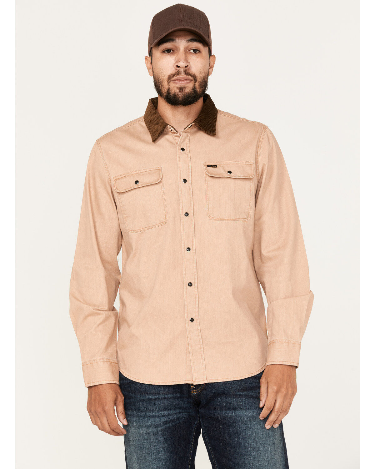 Men's Brixton Bowery Reserve Long Sleeve Snap Shirt