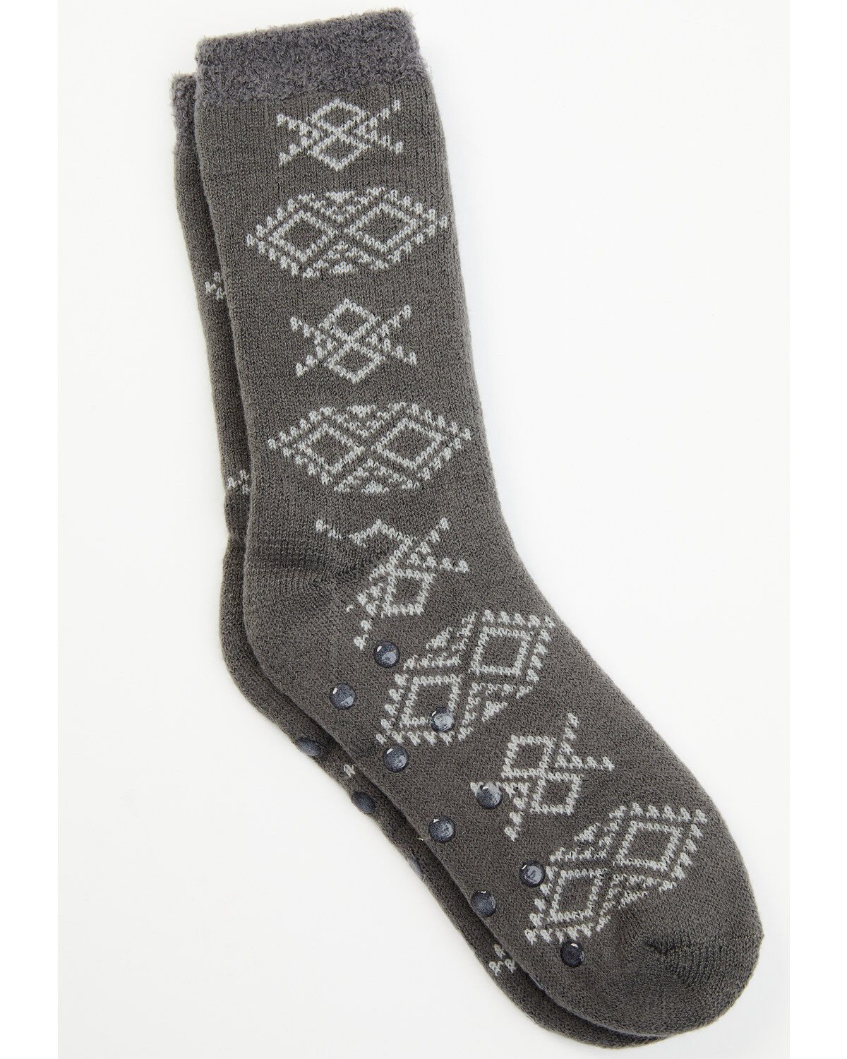 Men's Cody James Gray Southwestern Cozy Socks