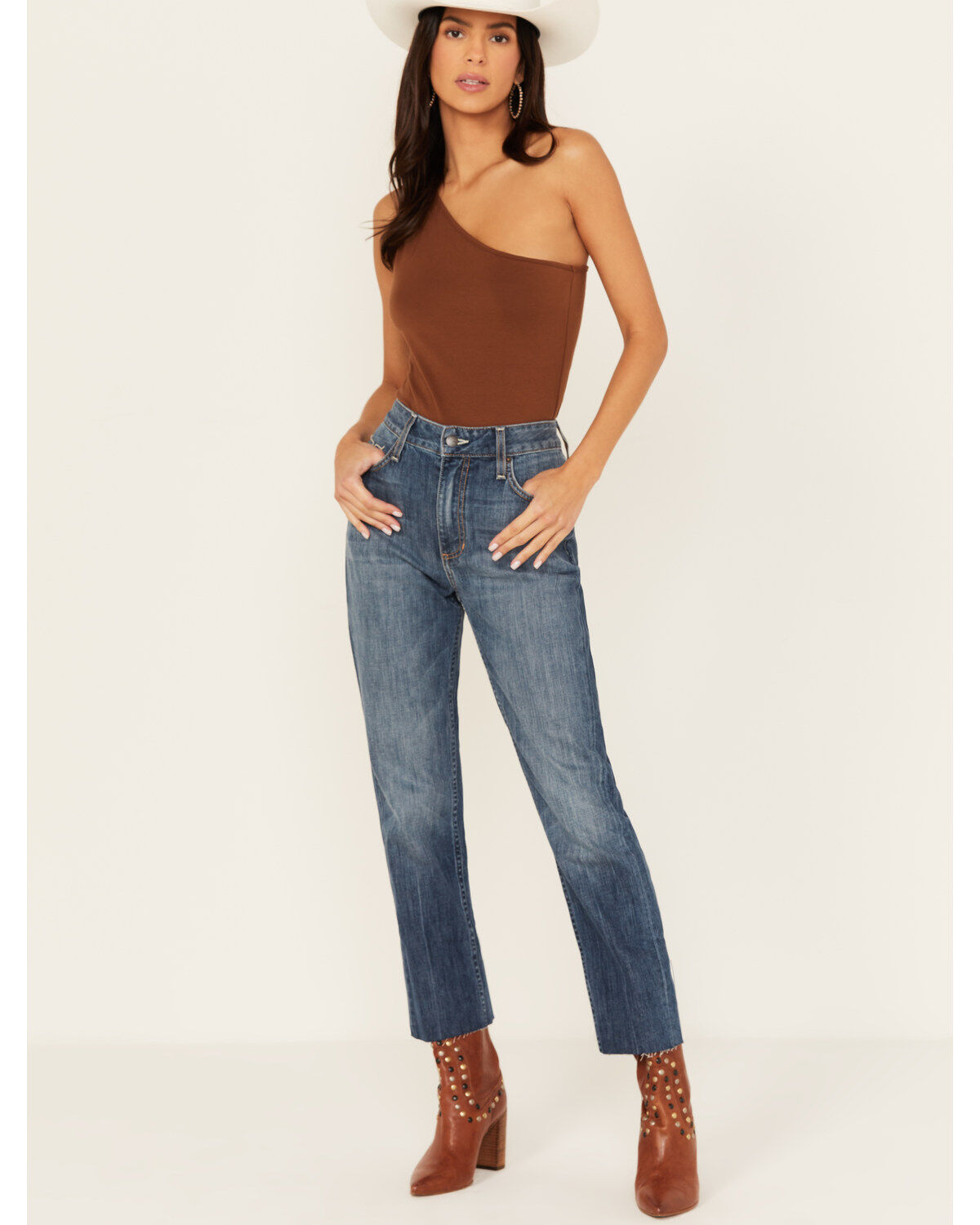 Women's Kimes Ranch Monica Medium Wash Mid Rise Cropped Jeans