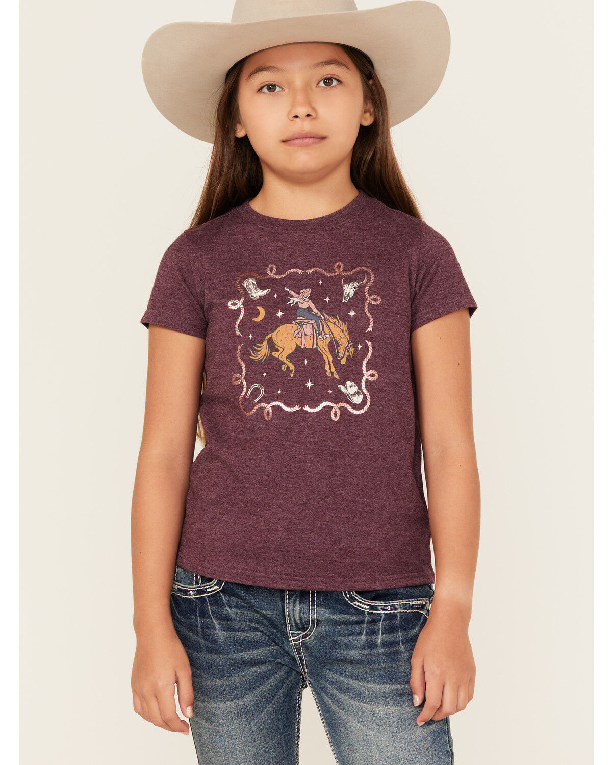 Girls' Shyanne Cowgirl Icons Short Sleeve Graphic Tee