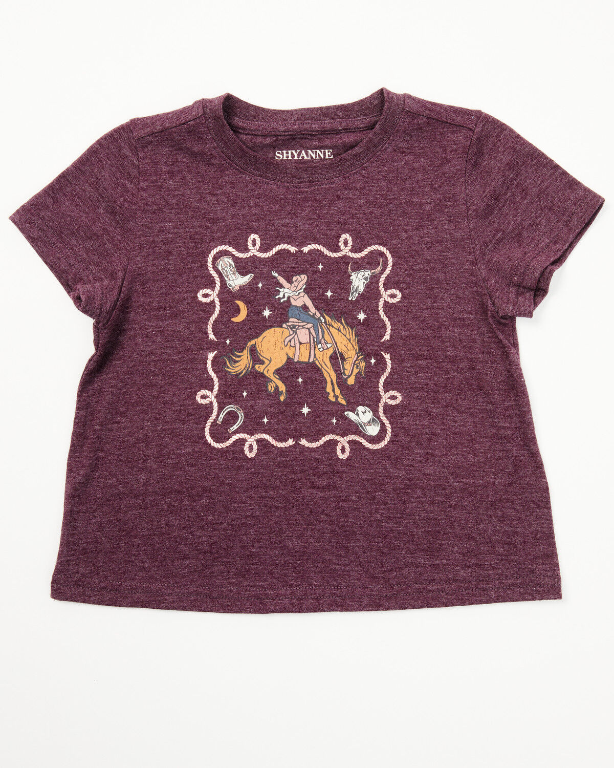 Girls' Shyanne Toddler Cowgirl Icons Short Sleeve Graphic Tee