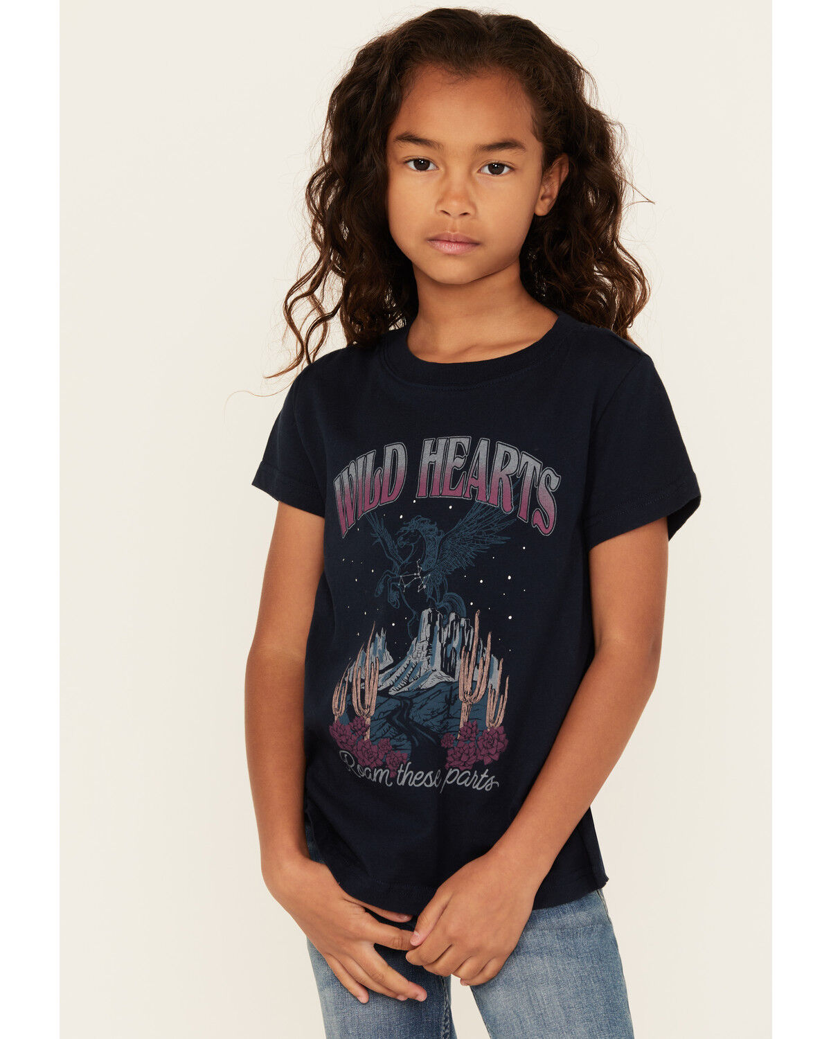 Girls' Shyanne Wild Hearts Short Sleeve Graphic Tee