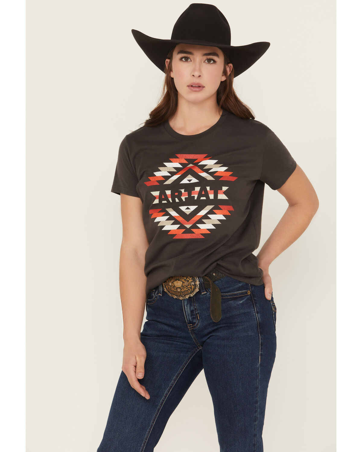 Women's Ariat Southwestern Logo Short Sleeve Tee